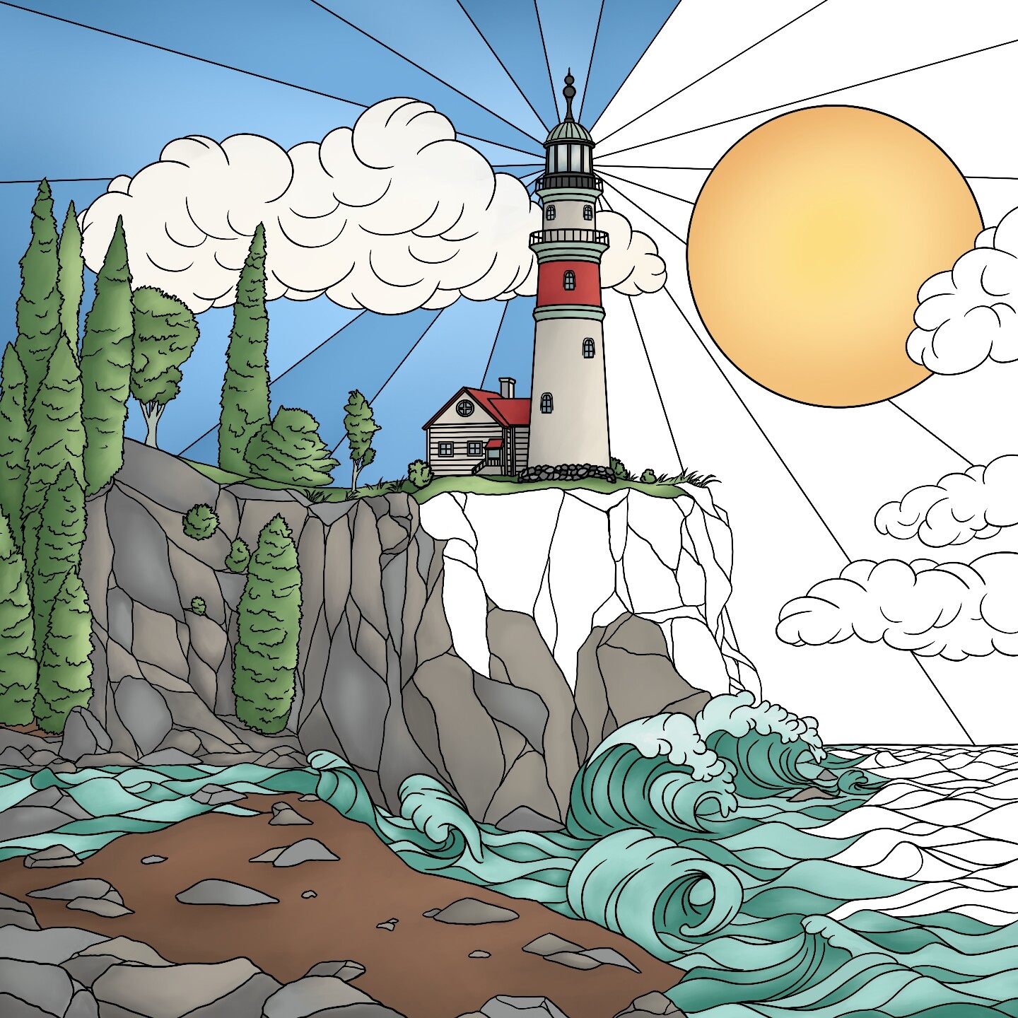 ArtStation Beacons of Light Coloring book