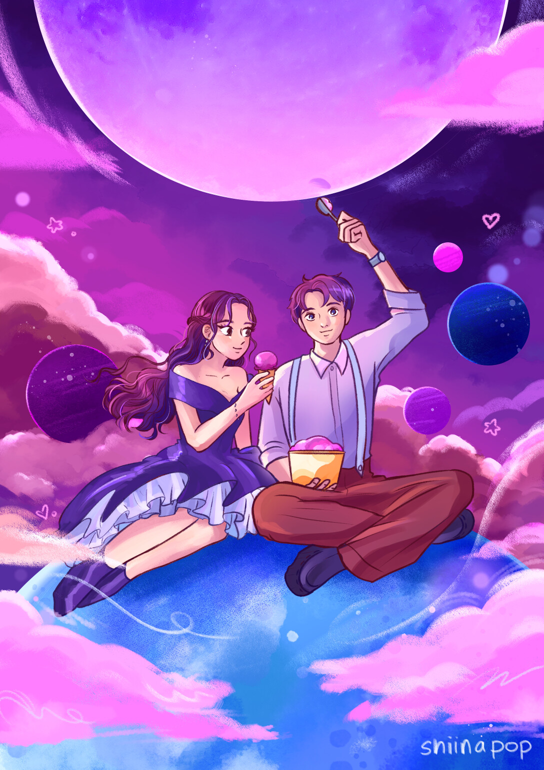 ArtStation strawberry moon