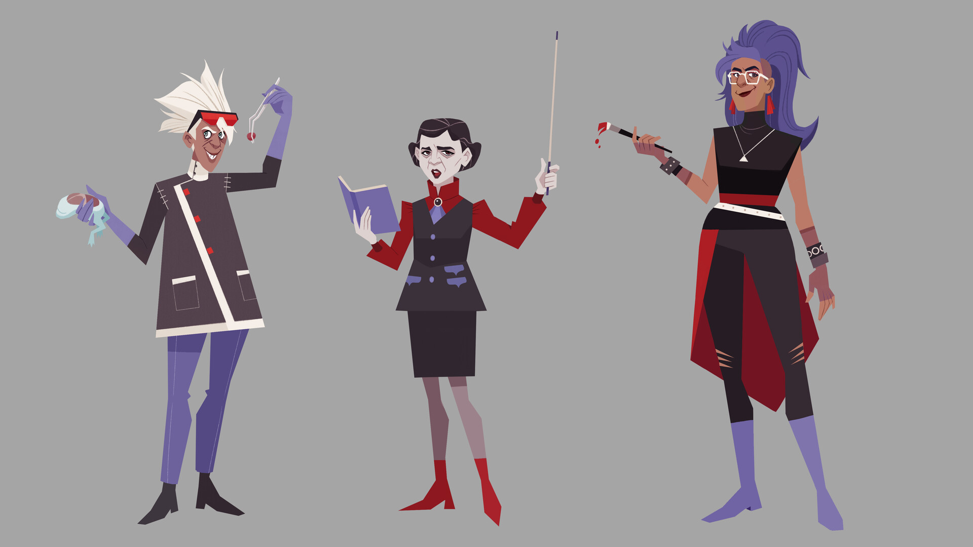 ArtStation Character Design in the style of Carmen Sandiego SP22