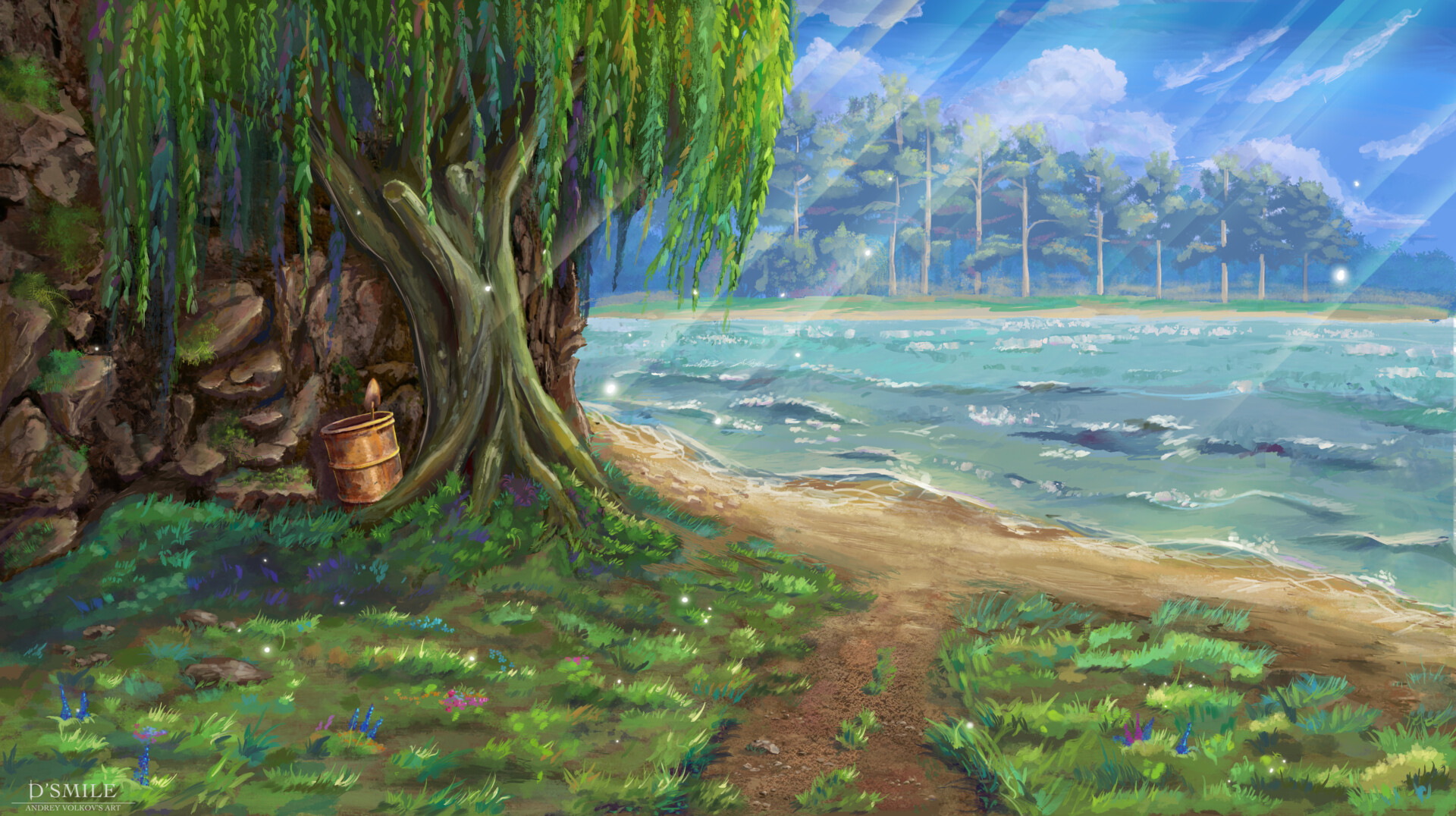 ArtStation VN Background example.