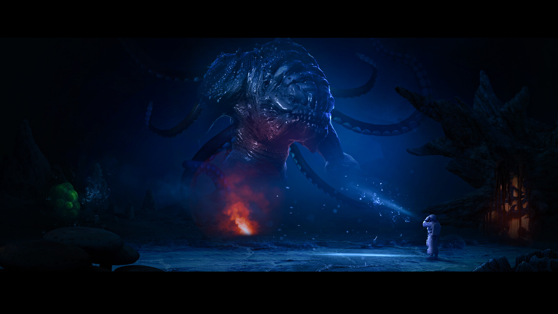 ArtStation Underwater Monster