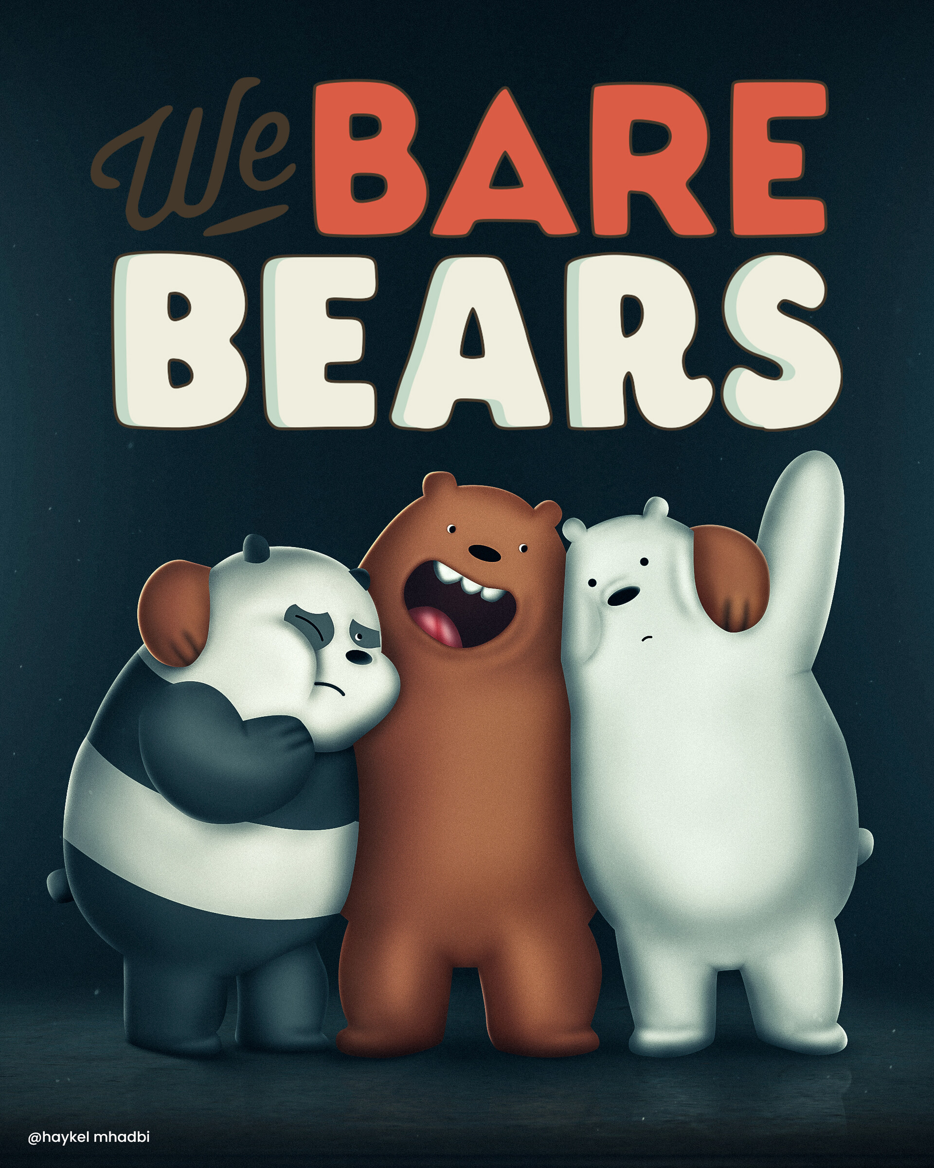 We Bare Bears - Paws | Art Board Print