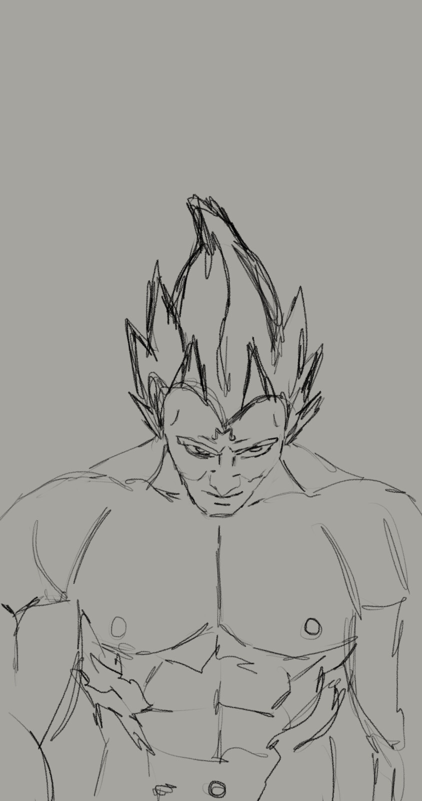 second sketch in procreate