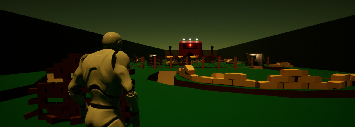 ArtStation - Turret Run Multiplayer Level Design