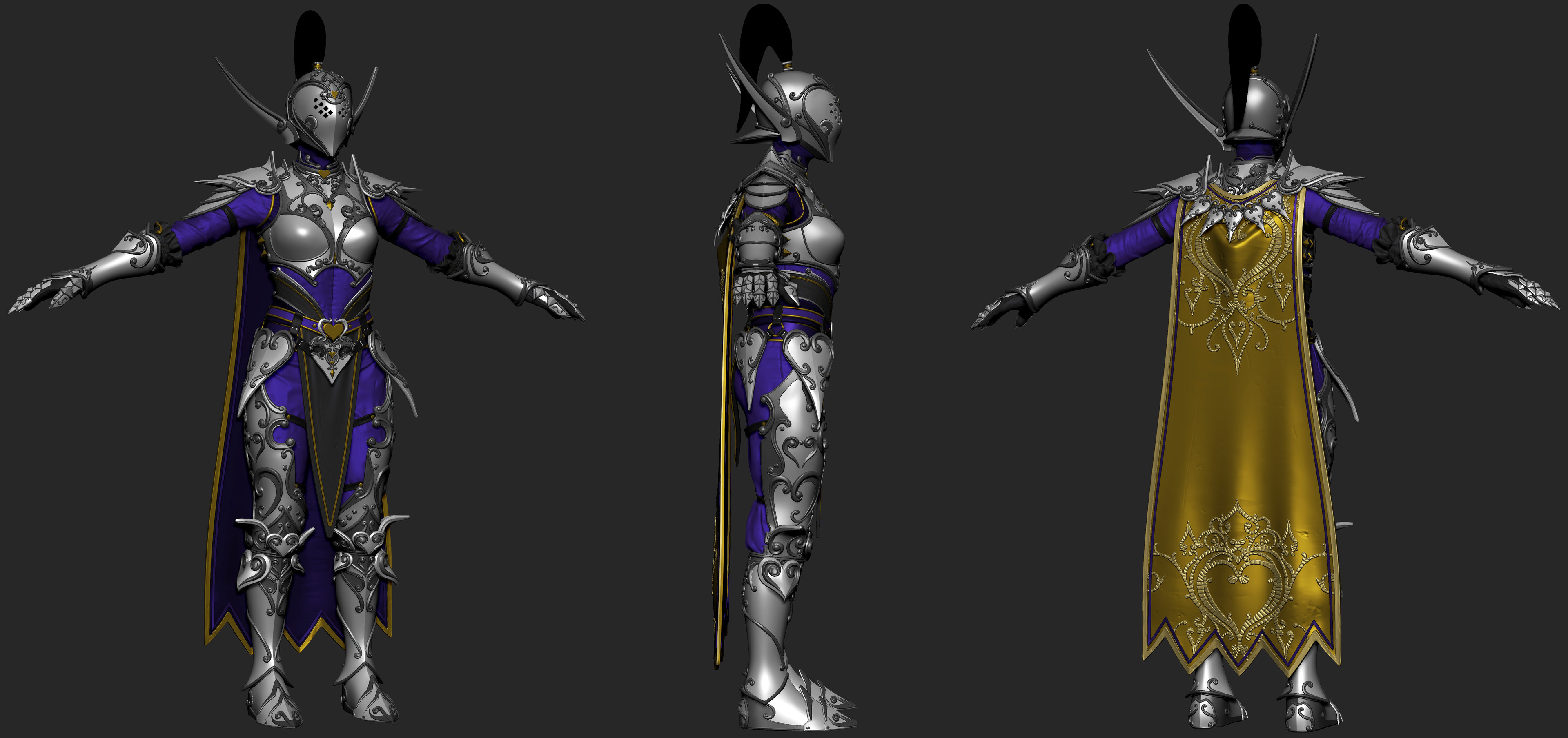 Knight of Devotion Zbrush render 1
