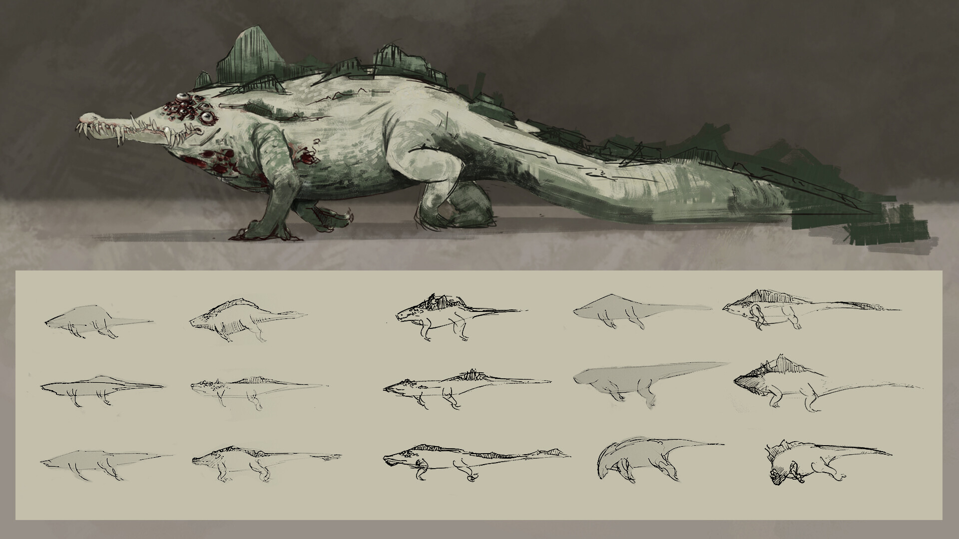 ArtStation - Swamp Creature - Biome