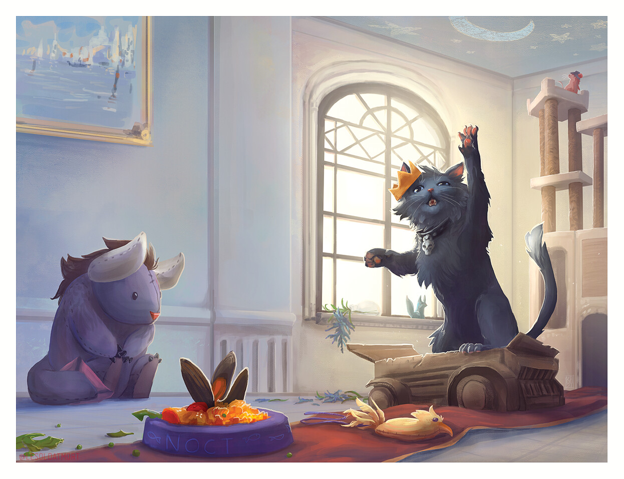 Cover for "Le Chat Noir" zine