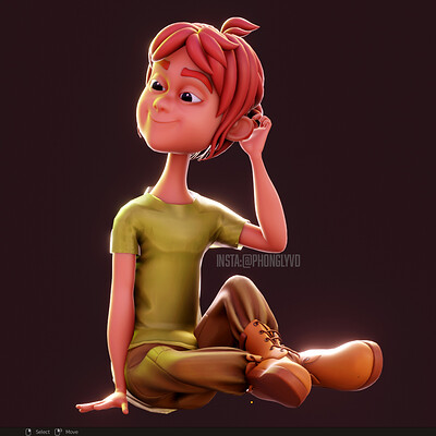 Continue to rig the character using Blenrig 6 in Blender