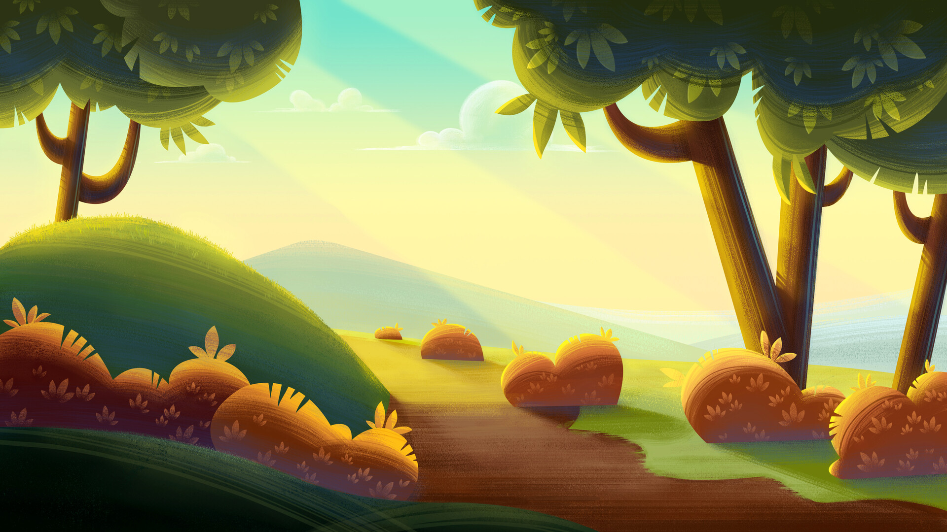 ArtStation - Stylized Animation Background Painting