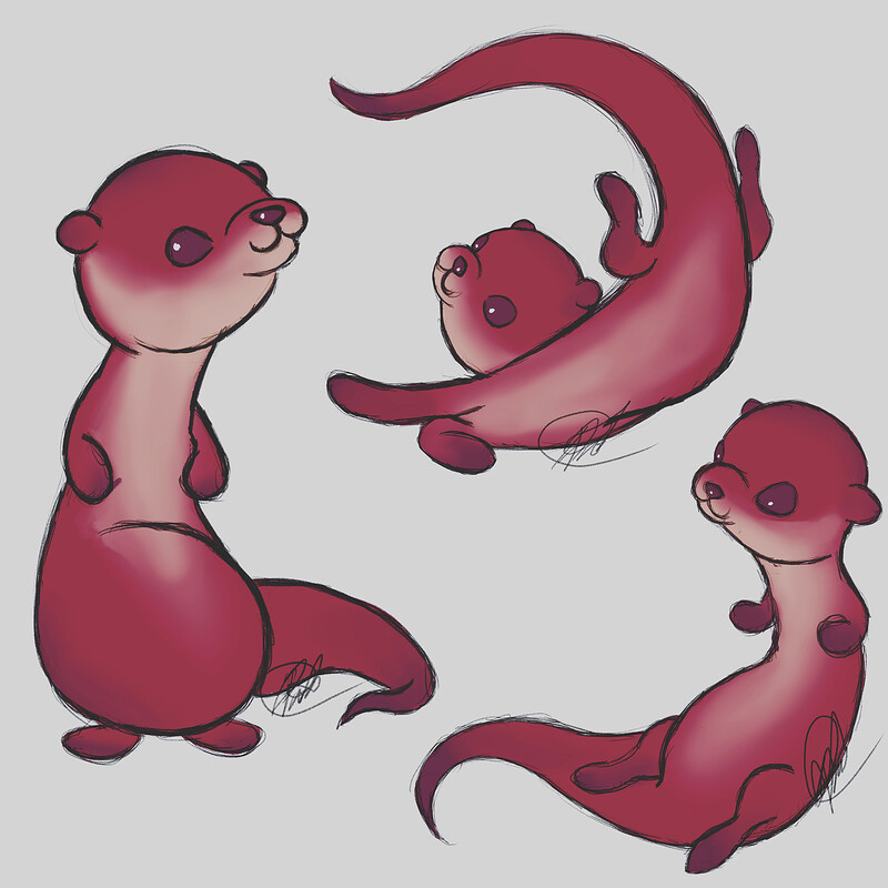 Little Otter Friend - Character Pose Practice
