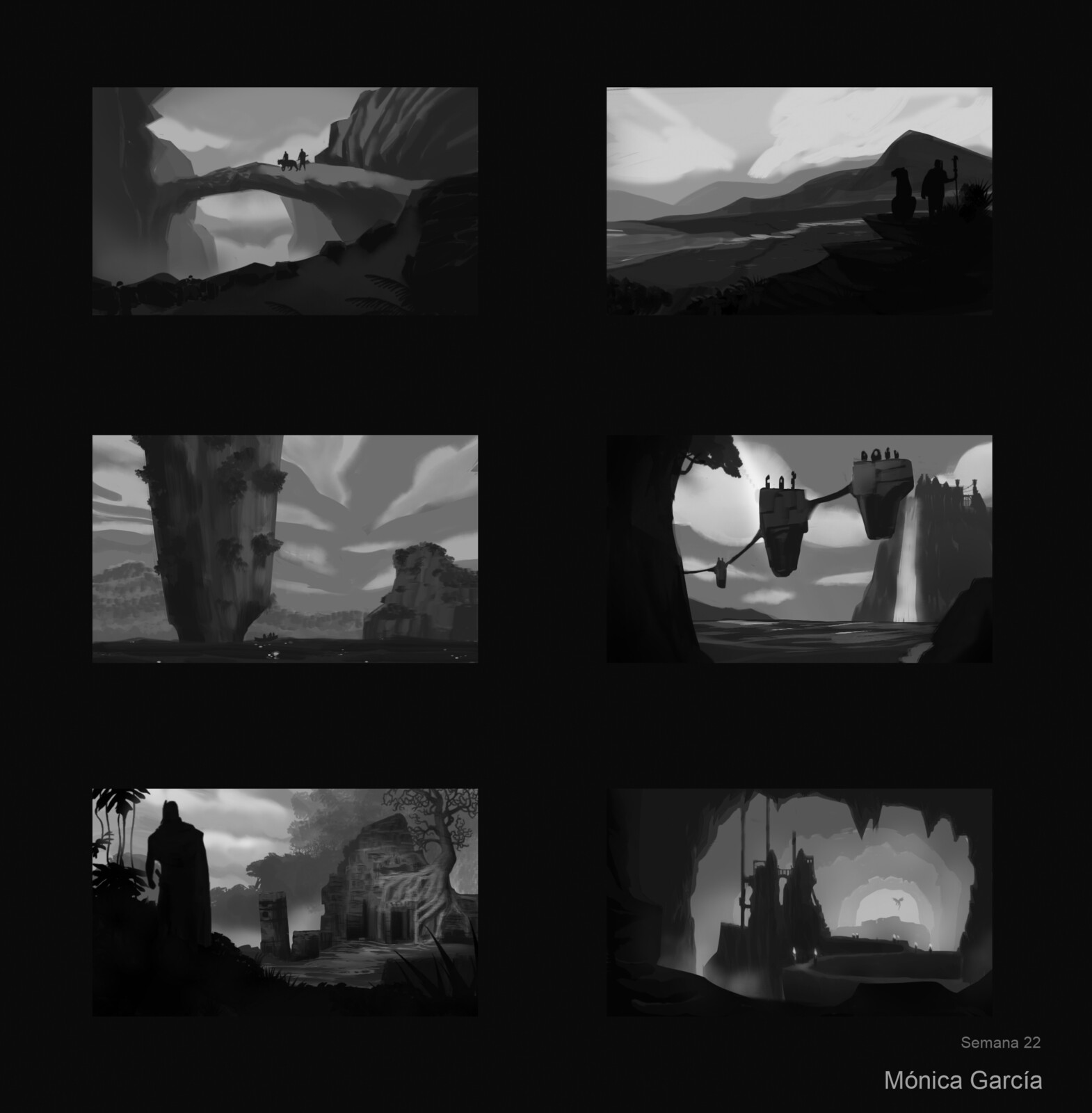 Composition and value studies 