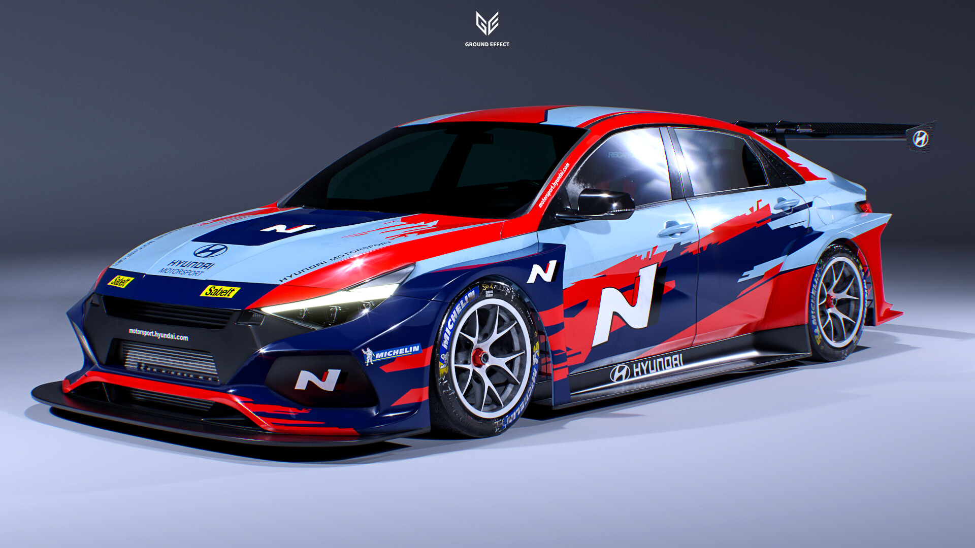 ArtStation - Hyundai Avante / Elantra N Wide Bodykit Concept "Hyundai N"