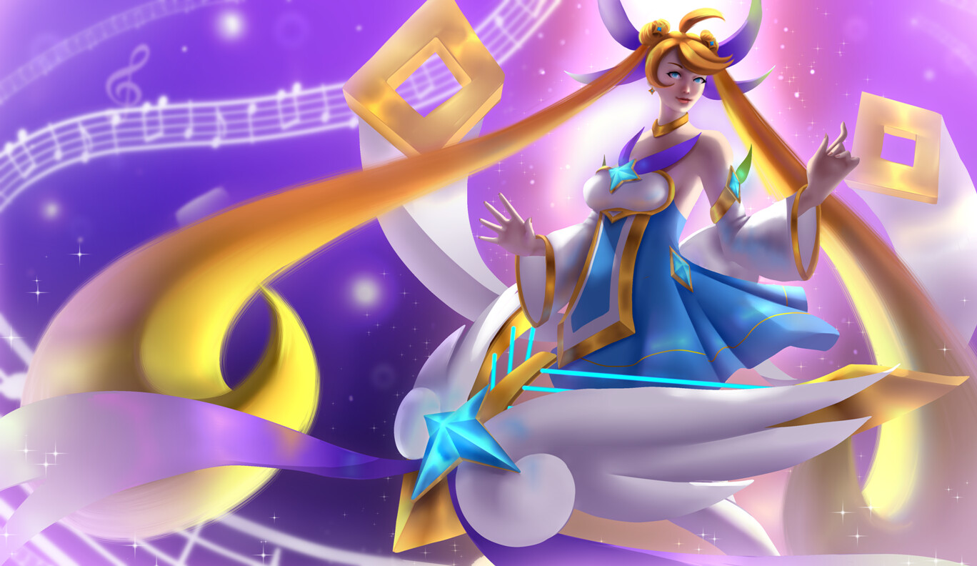 ArtStation Sona star guardian splash art