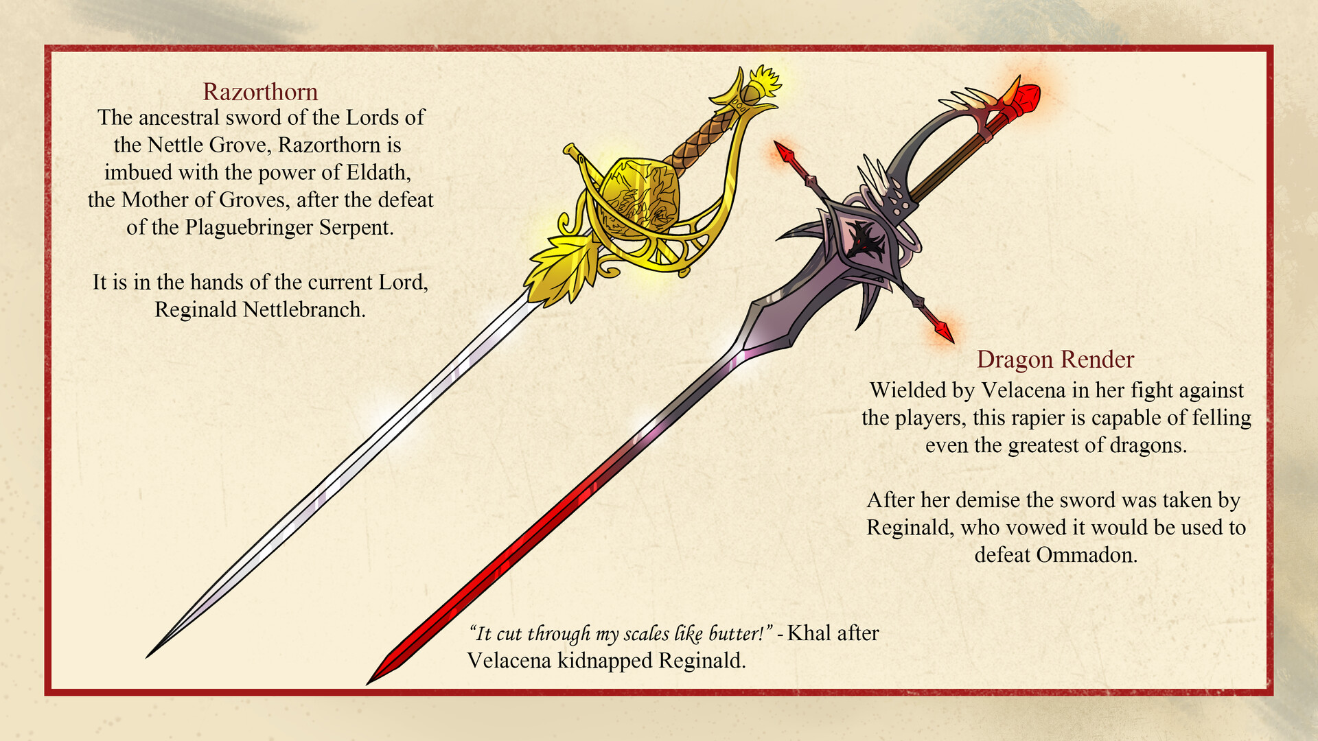 ArtStation Razorthorn and Dragonrender