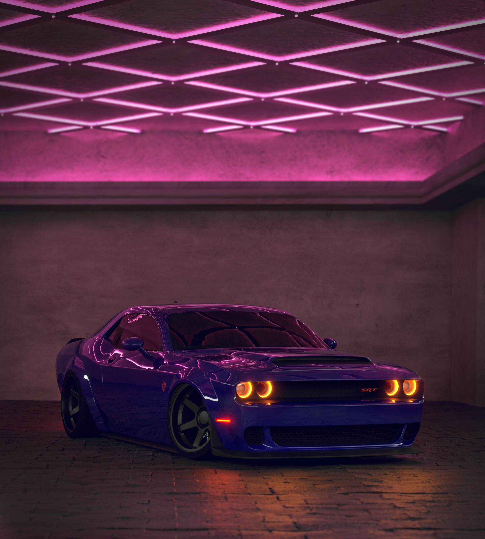 ArtStation - Dodge Challenger Demon CGI