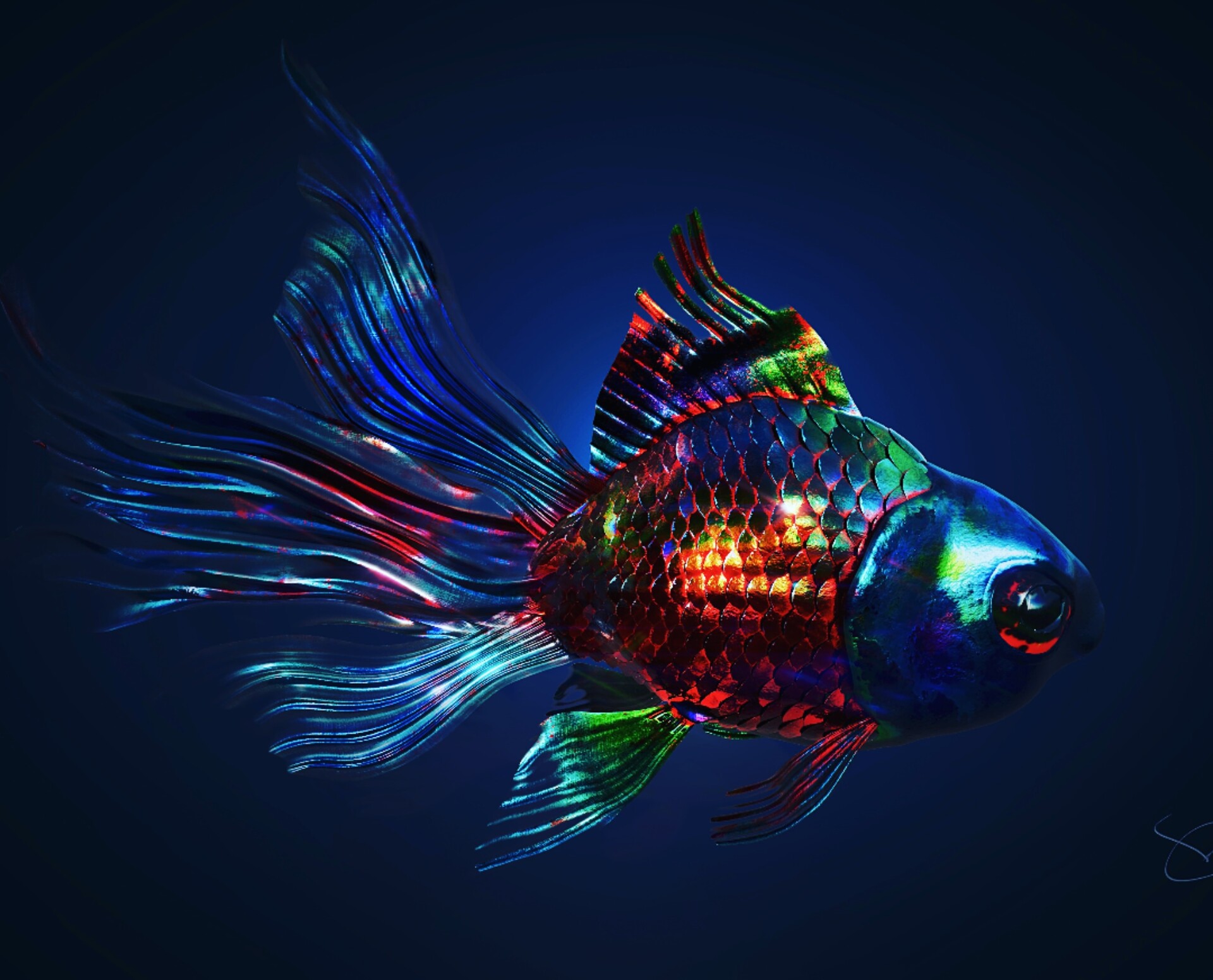 ArtStation - 3d art work fish