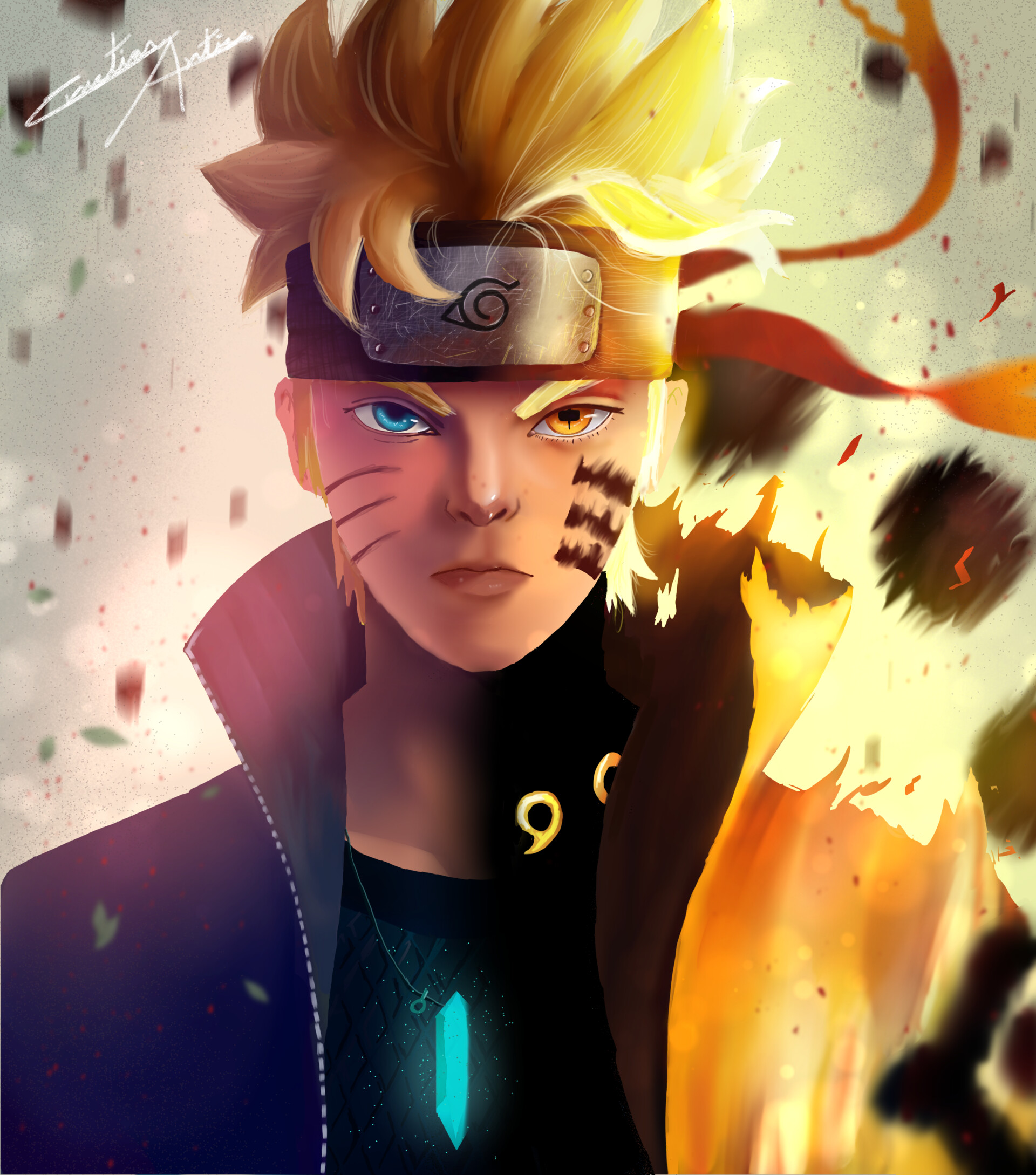 ArtStation fanart de Naruto semi realista