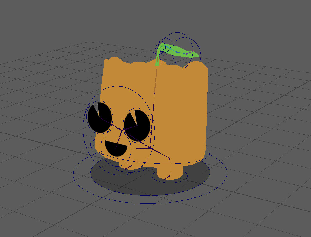 Rig for the unfinished stump character