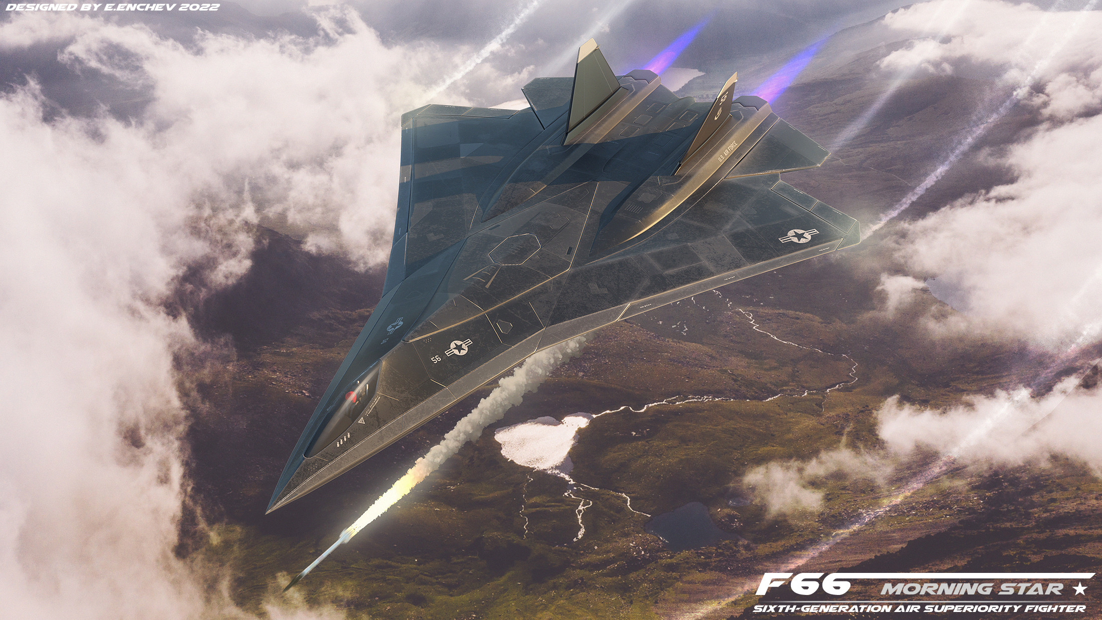 Artstation - Sixth-Generation Air Superiority Fighter Concept