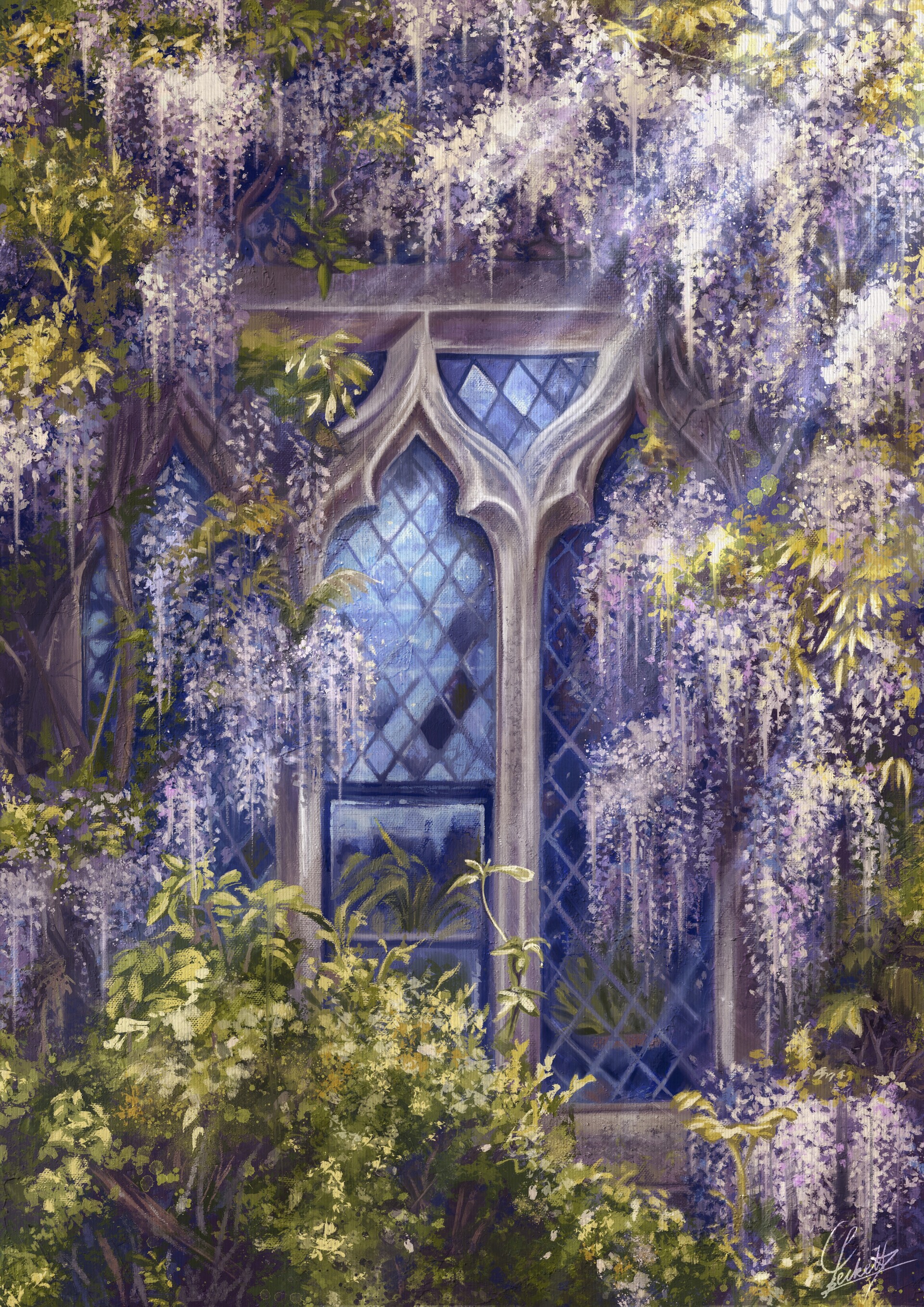 ArtStation - Wisteria - Digital Painting Study