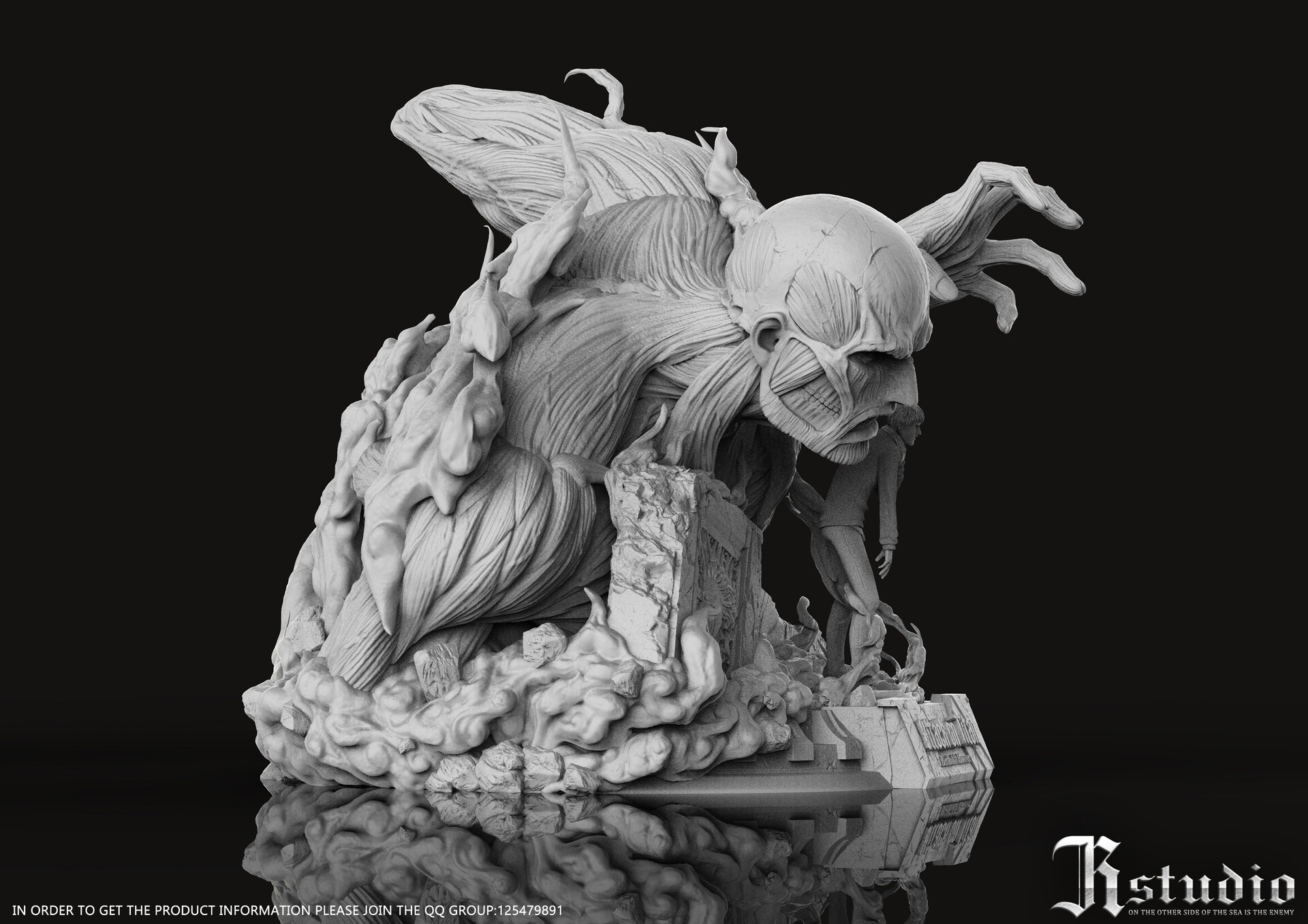 ArtStation - Bertholdt Colossal Titan Figurine