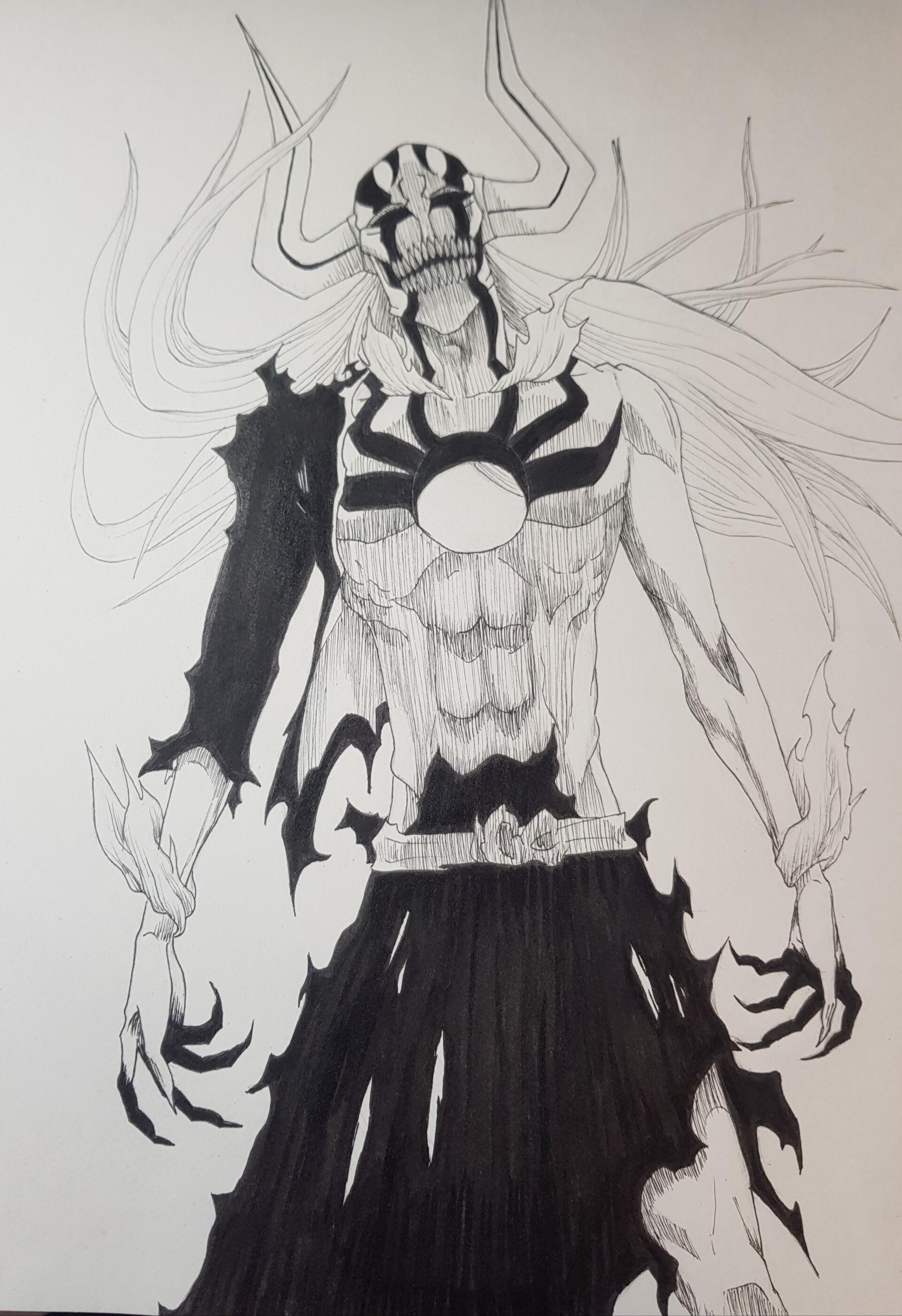 Estátua Ichigo Kurosaki Hollow Vasto Lord: Bleach Anime Mangá