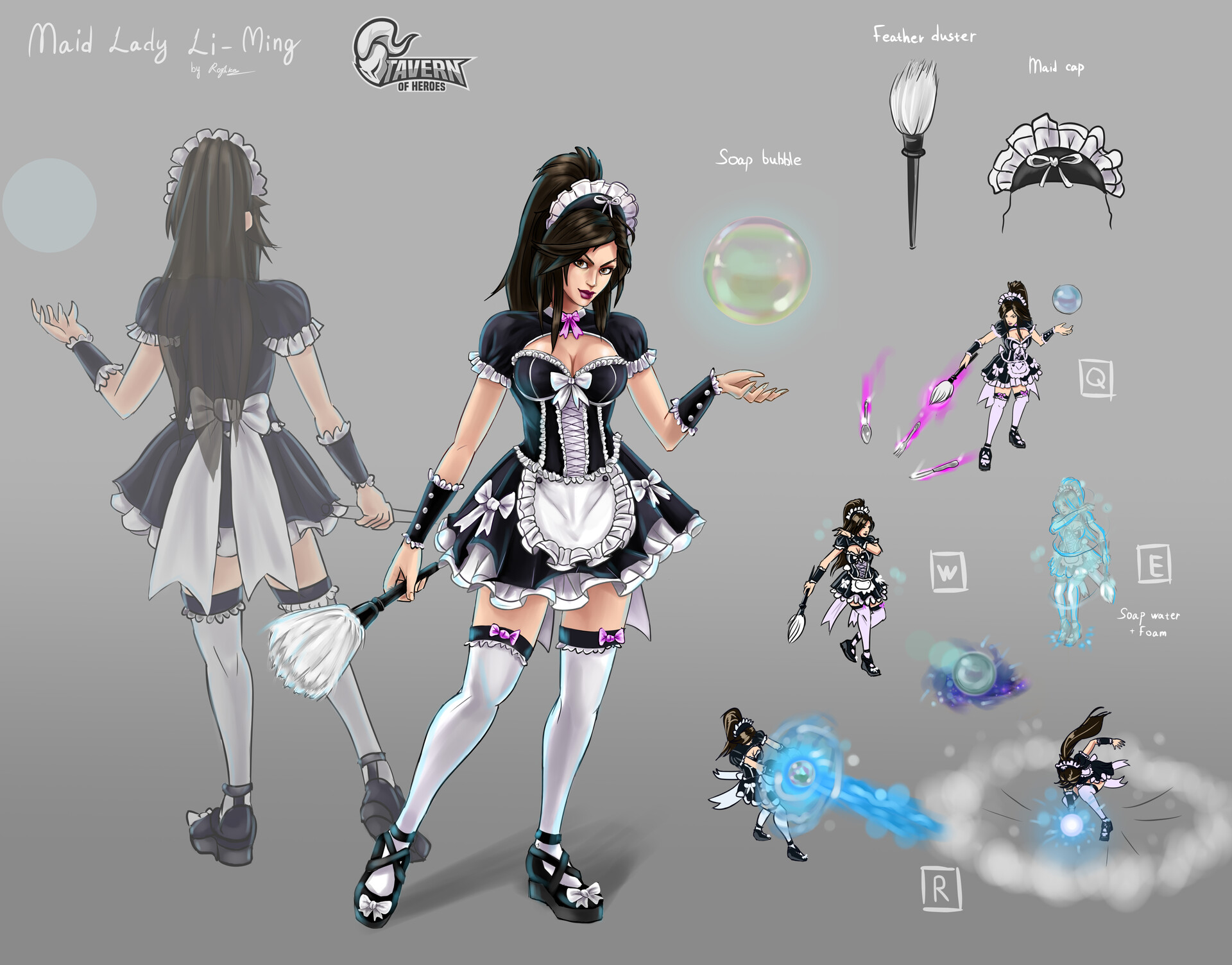 ArtStation - Concept-art: Maid Lady Li-Ming