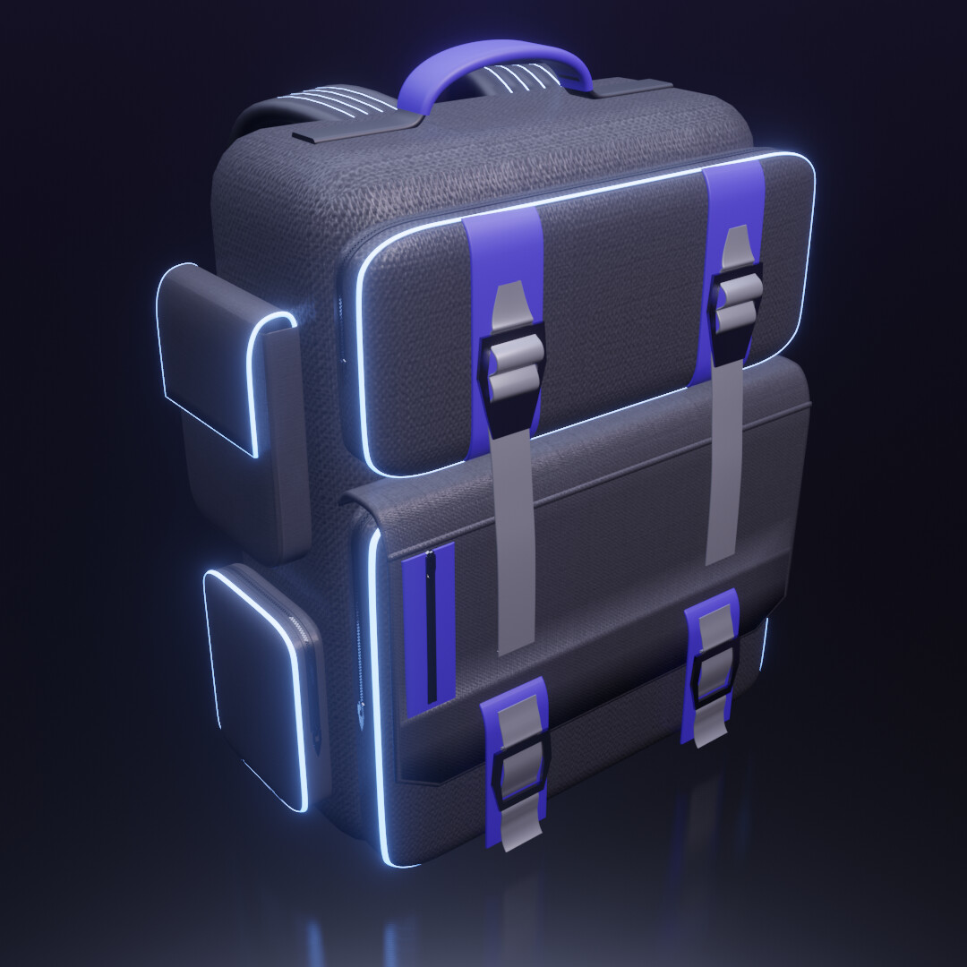 ArtStation - Neon Backpacks