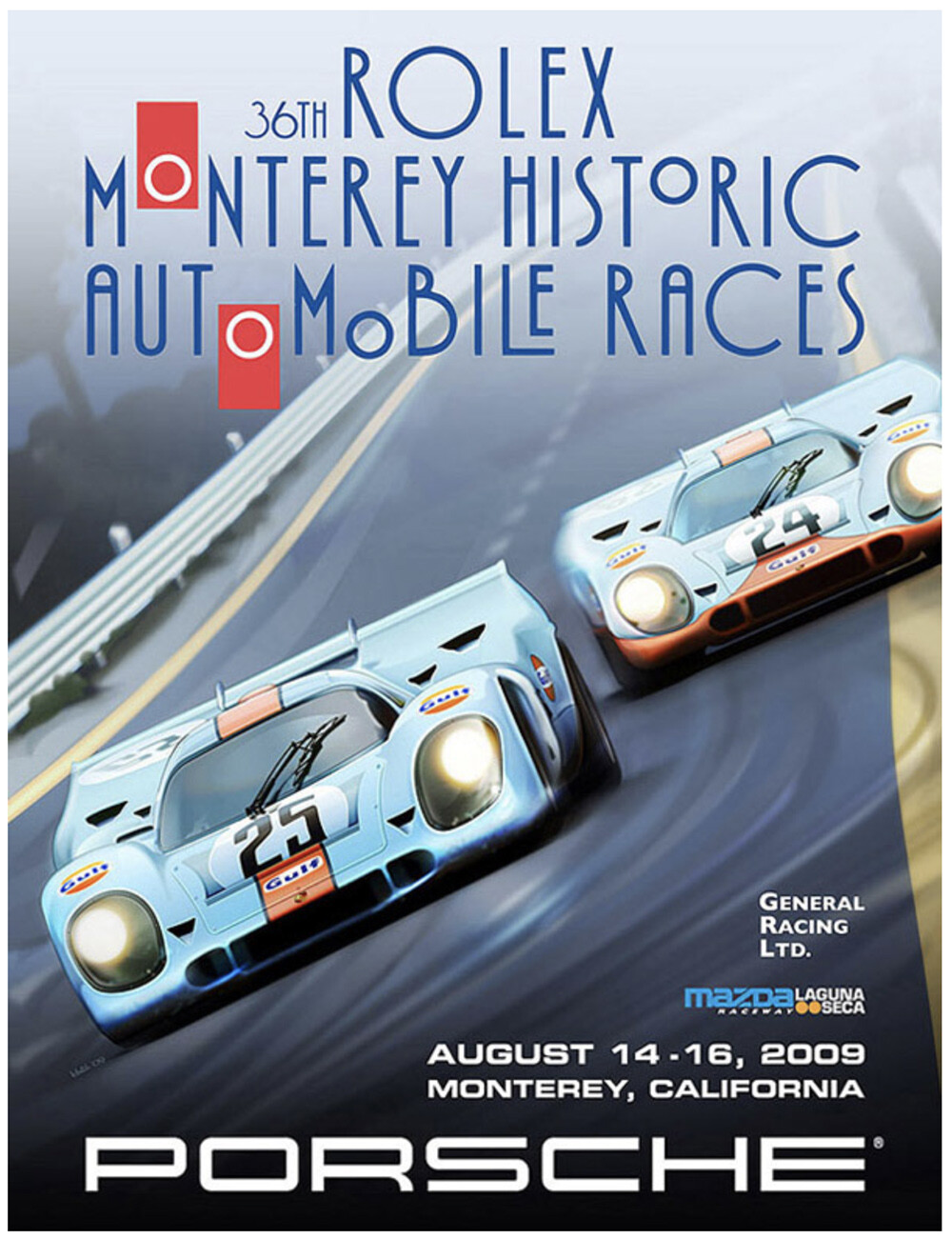 Rolex Monterey Historic Automobile Races Art. 