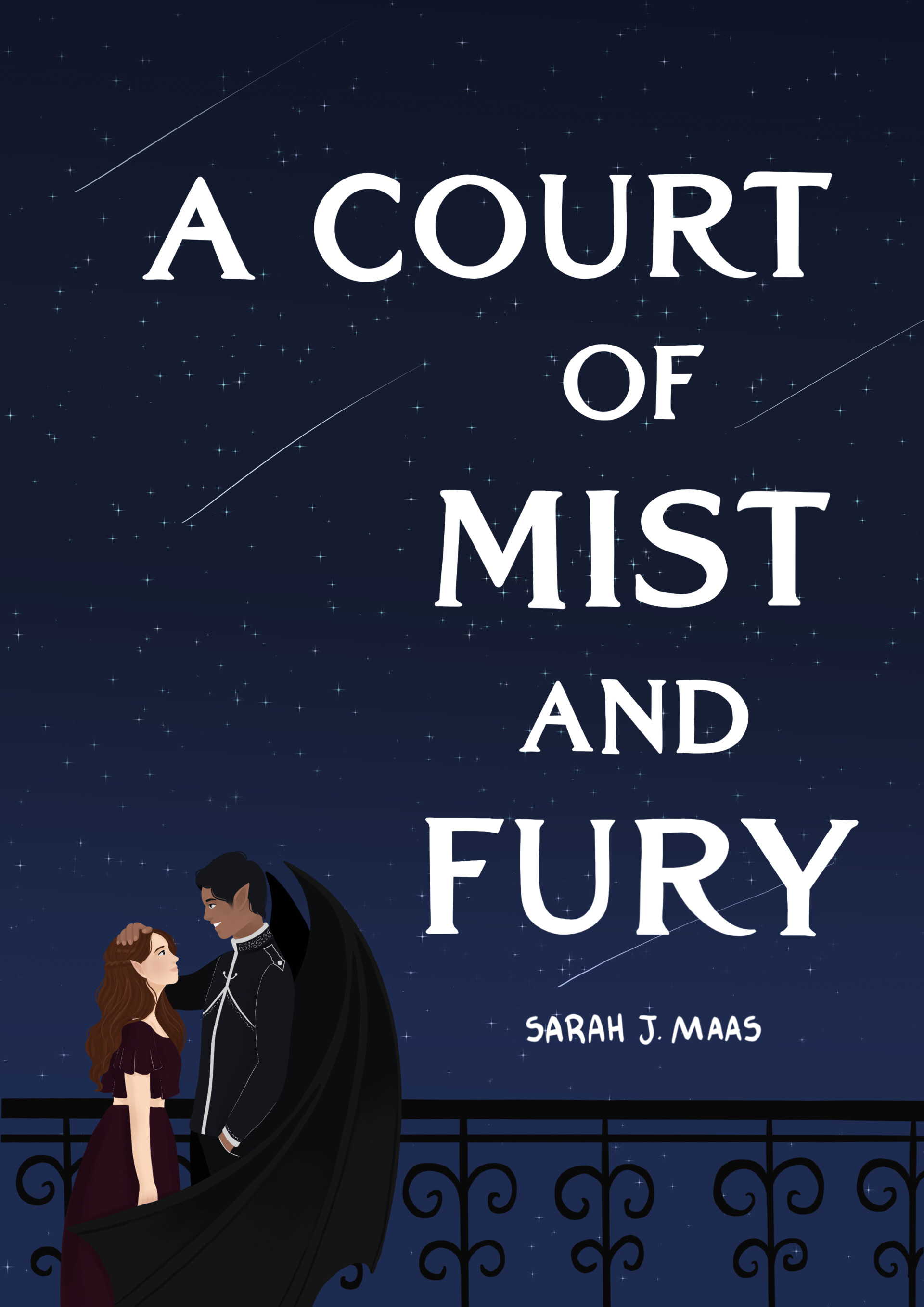 ArtStation A court of mist and Fury cover