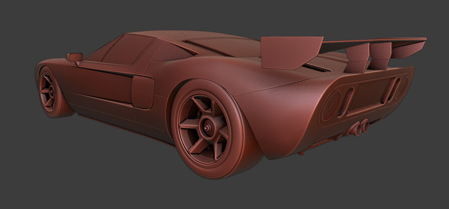 ArtStation - Ford GT LM Spec II model WIP