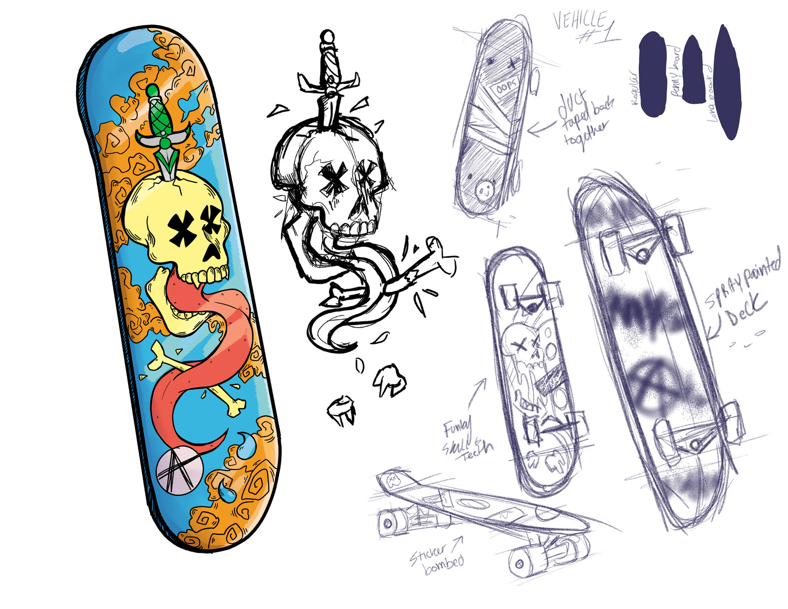 Skateboard design concept