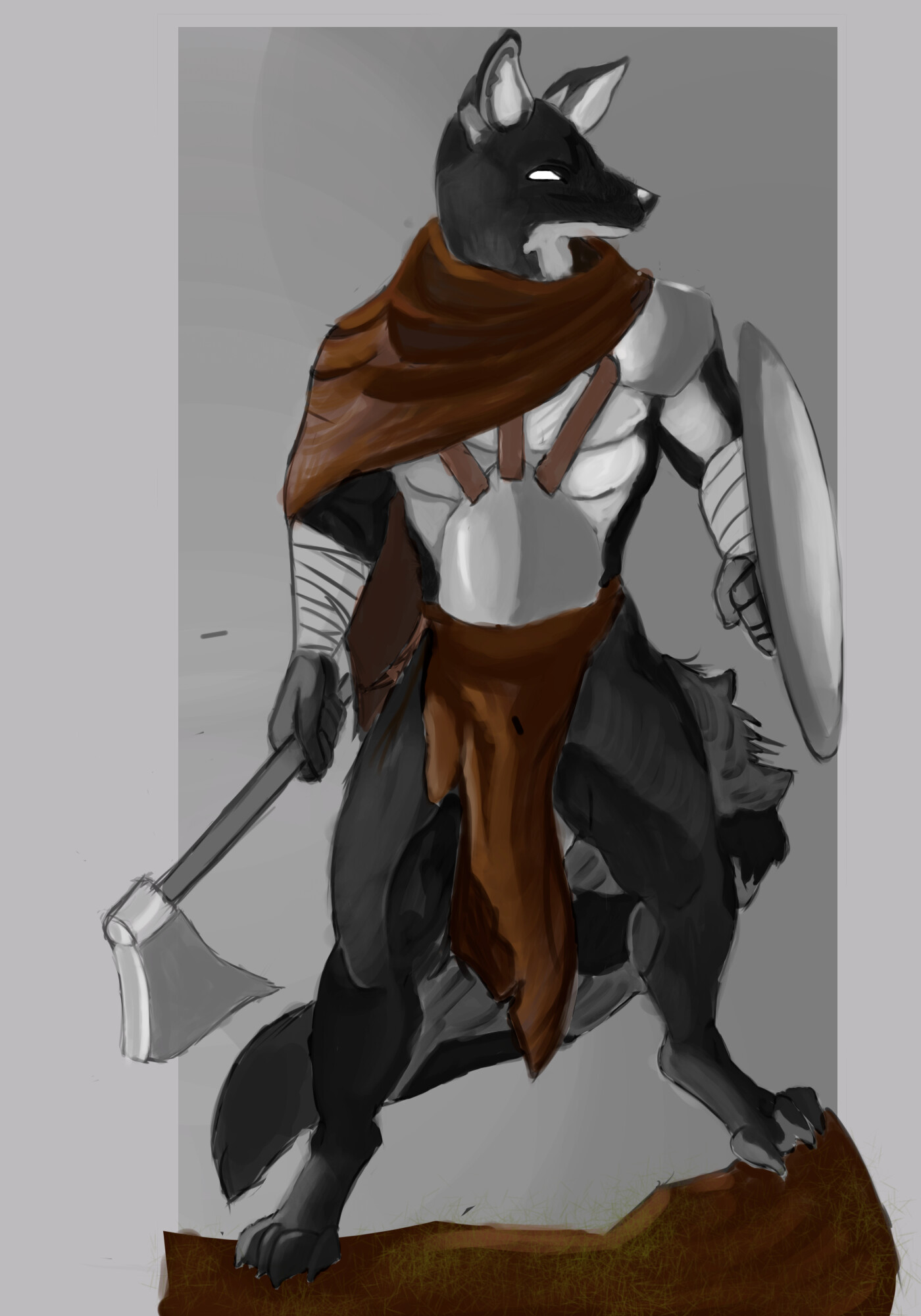 ArtStation black fox concept art