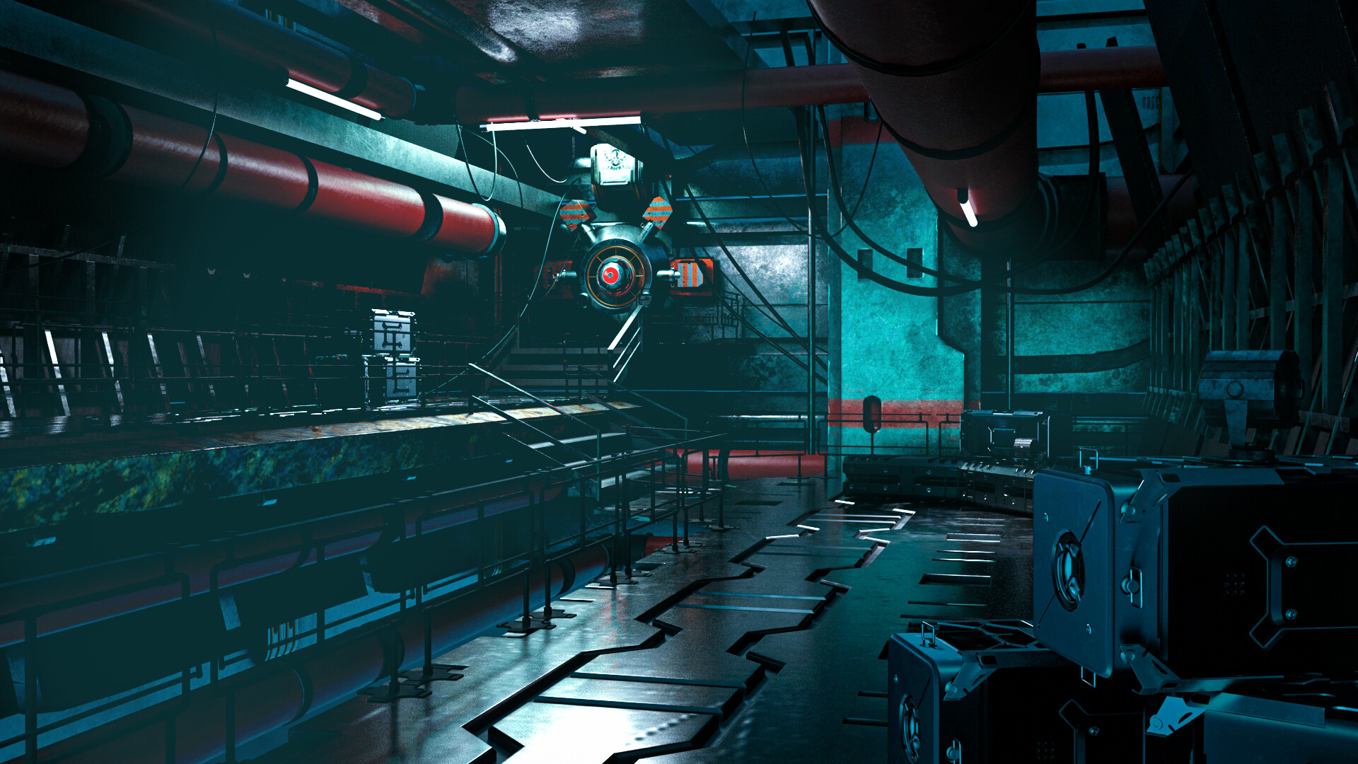 ArtStation - 3D Underground Sci-fi Enviroment