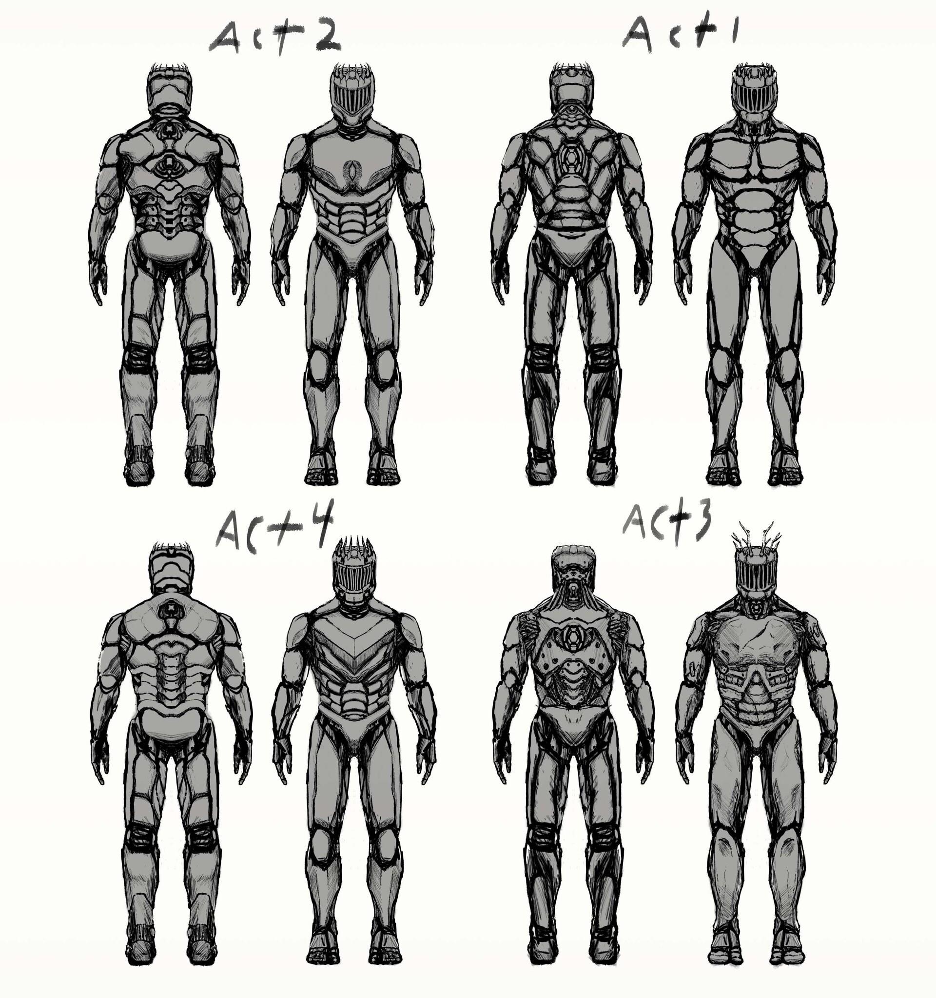 ArtStation The Golem King (Concept Sketches, WIP)