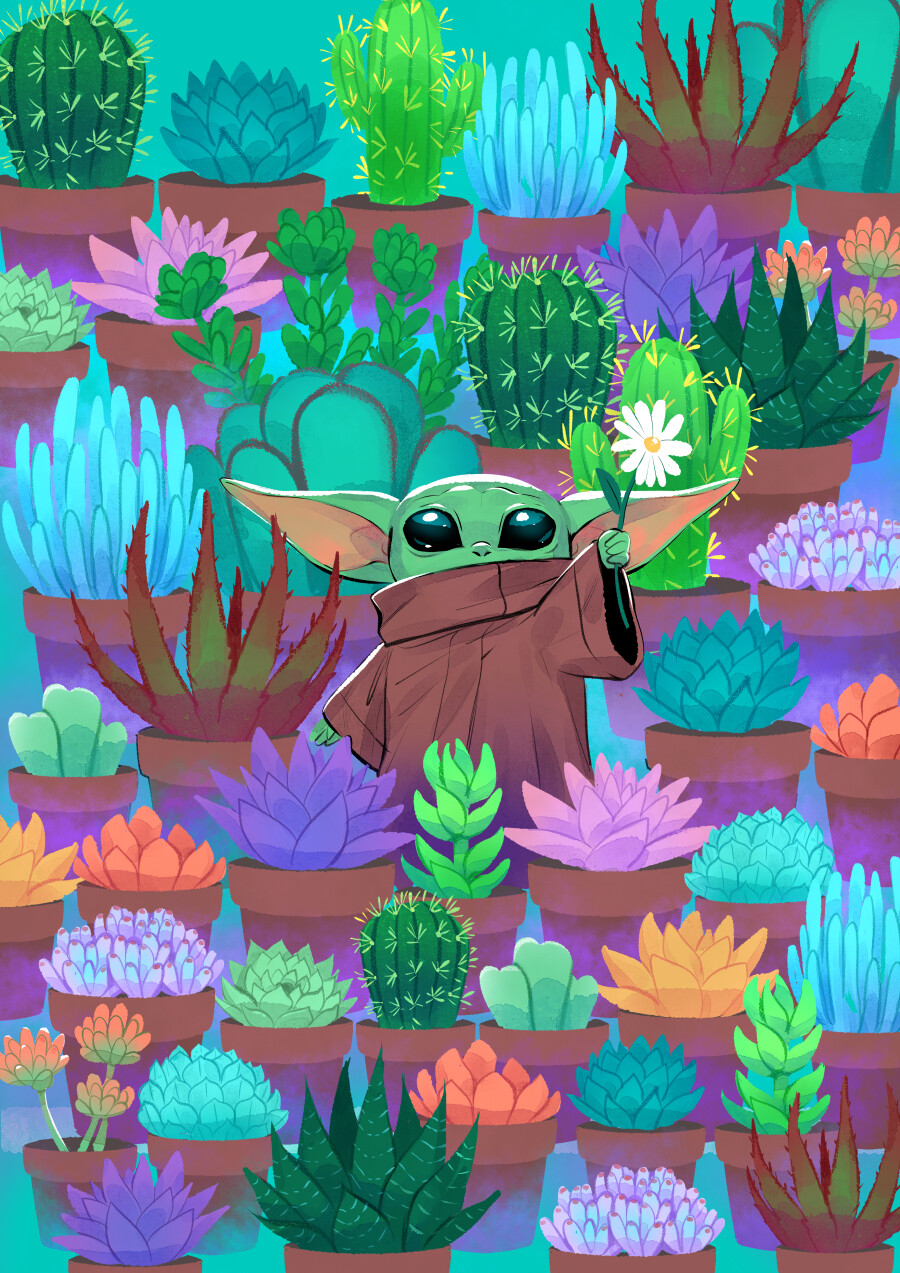 ArtStation - Baby Yoda fan art