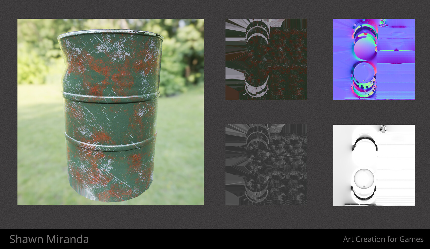 ArtStation Damaged Oil Drum