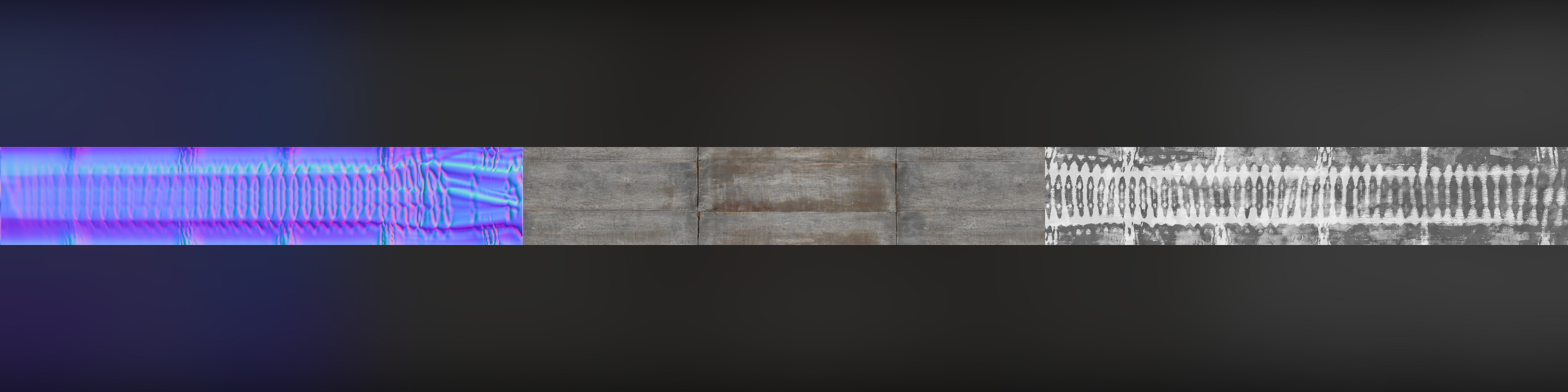 Material bake from the "ribs" of the OG wall module