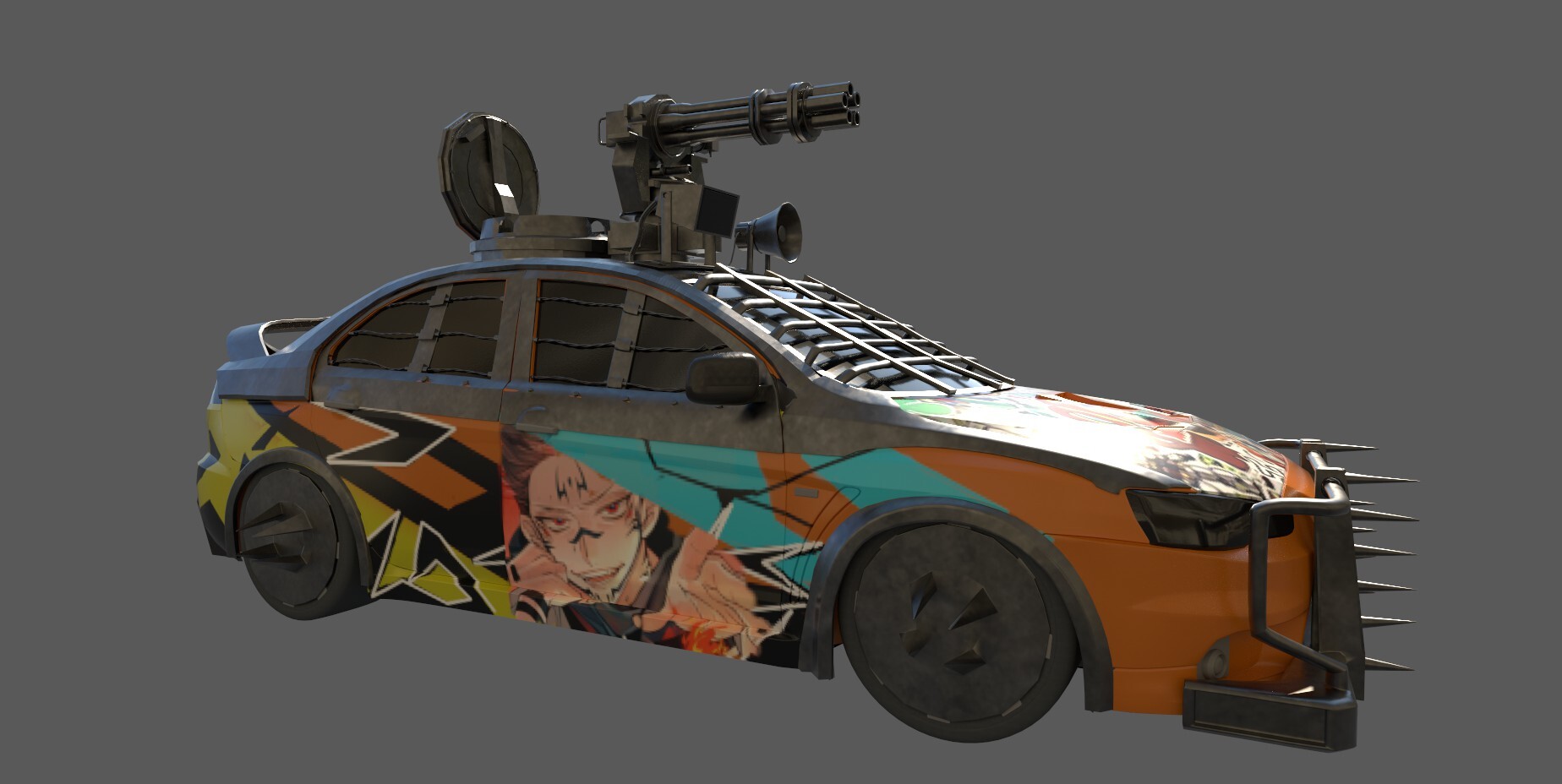 ArtStation zombie car