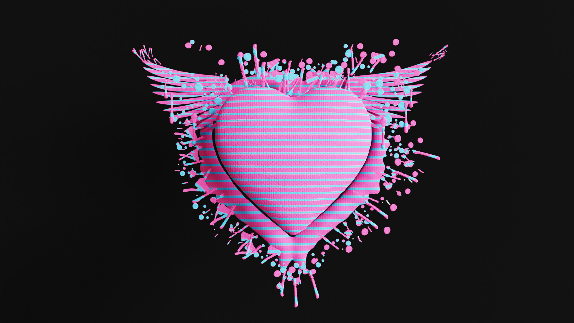 ArtStation - Beautiful Artistic Heart in 3d