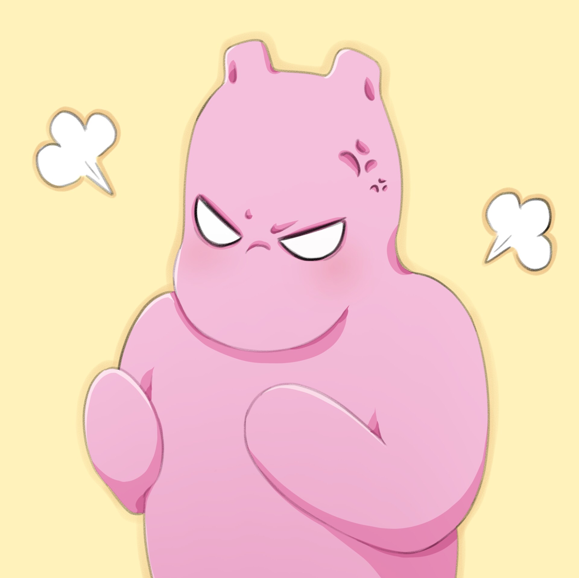 ArtStation - angry hippo