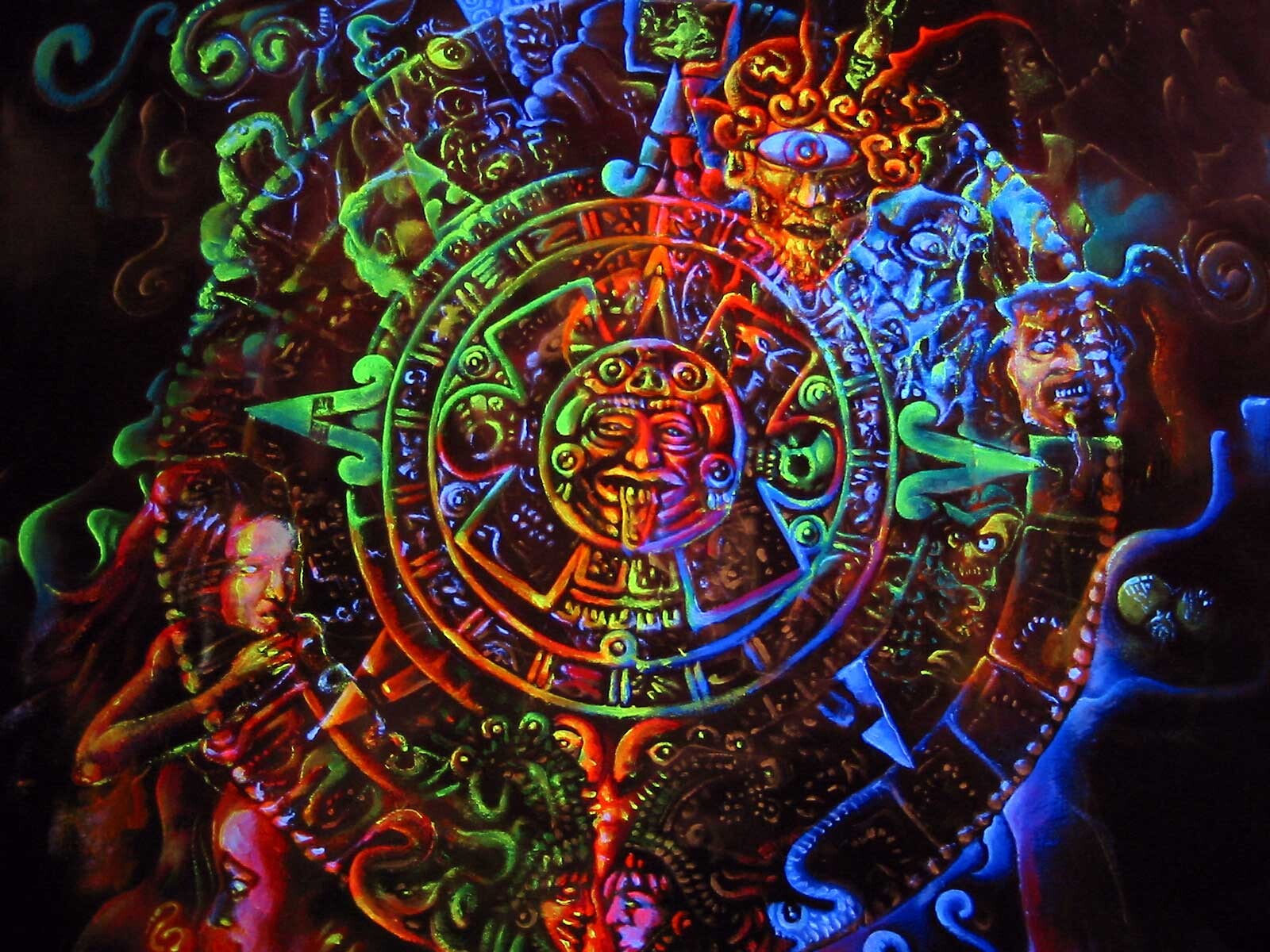 ArtStation - Psychedelic visionary black light
