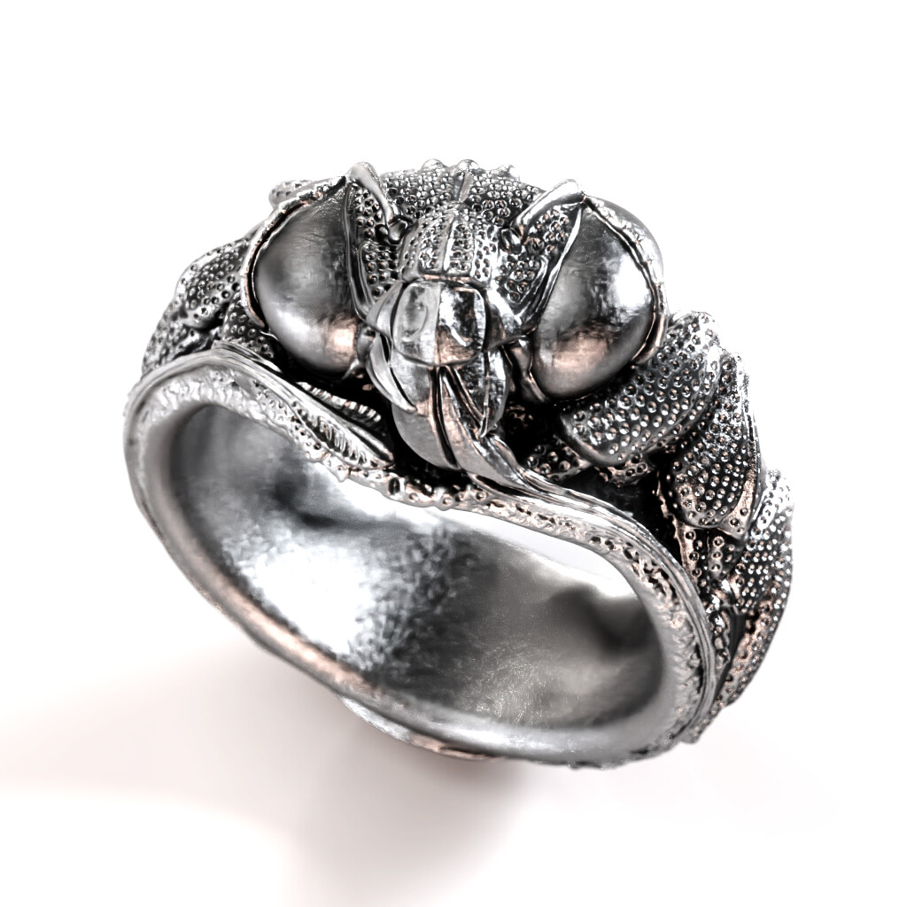 Orchid Bee ring rendered in Arnold for Maya