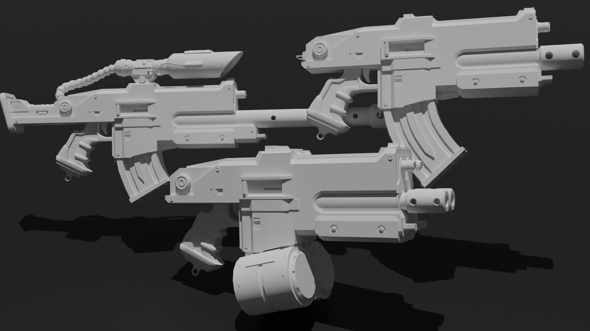 Phobos Bolter Redesign Low Poly by Dosiel — ProUser.Me