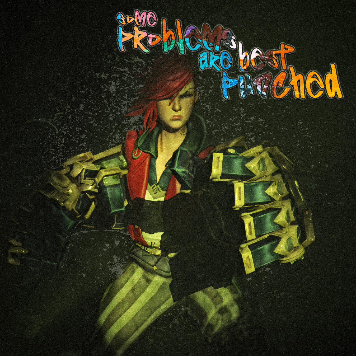 Since I was posing her anyway, I figured a shot suitable for a tacky inspirational poster was in order.