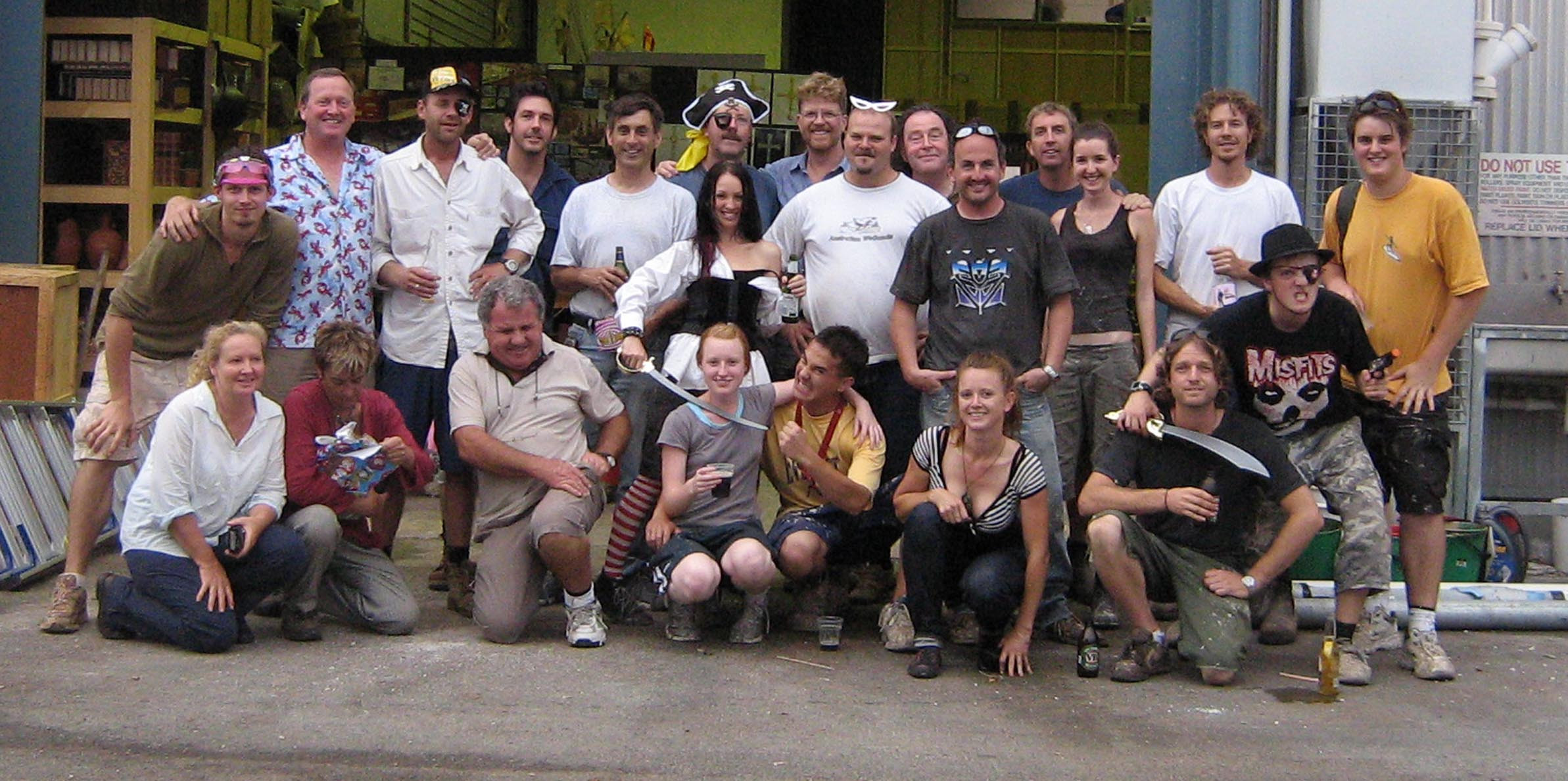 The Props Department - just a bunch of Pirates really...