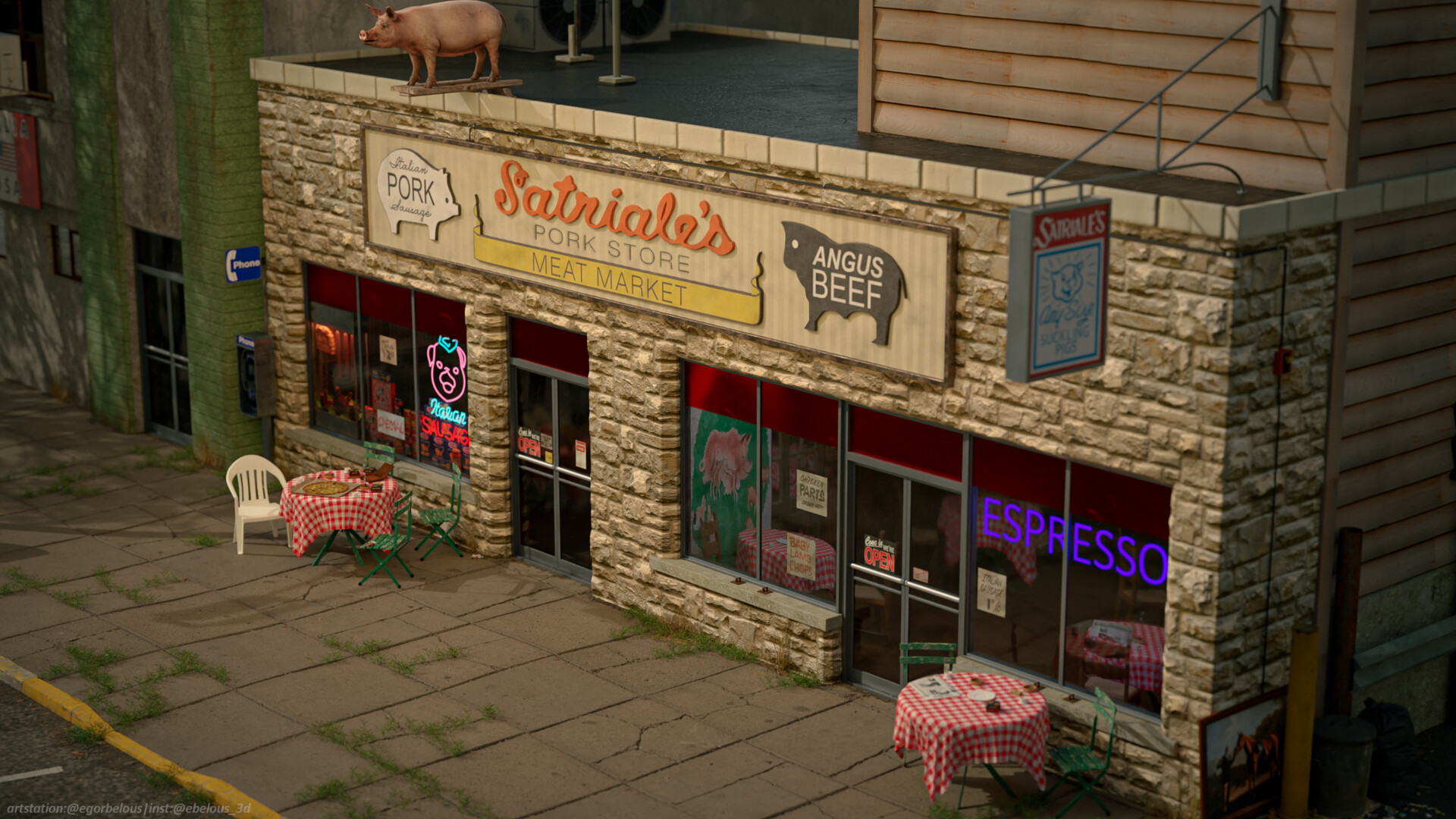 Egor Belous The Sopranos Satriale`s pork store (HBO`s The Sopranos