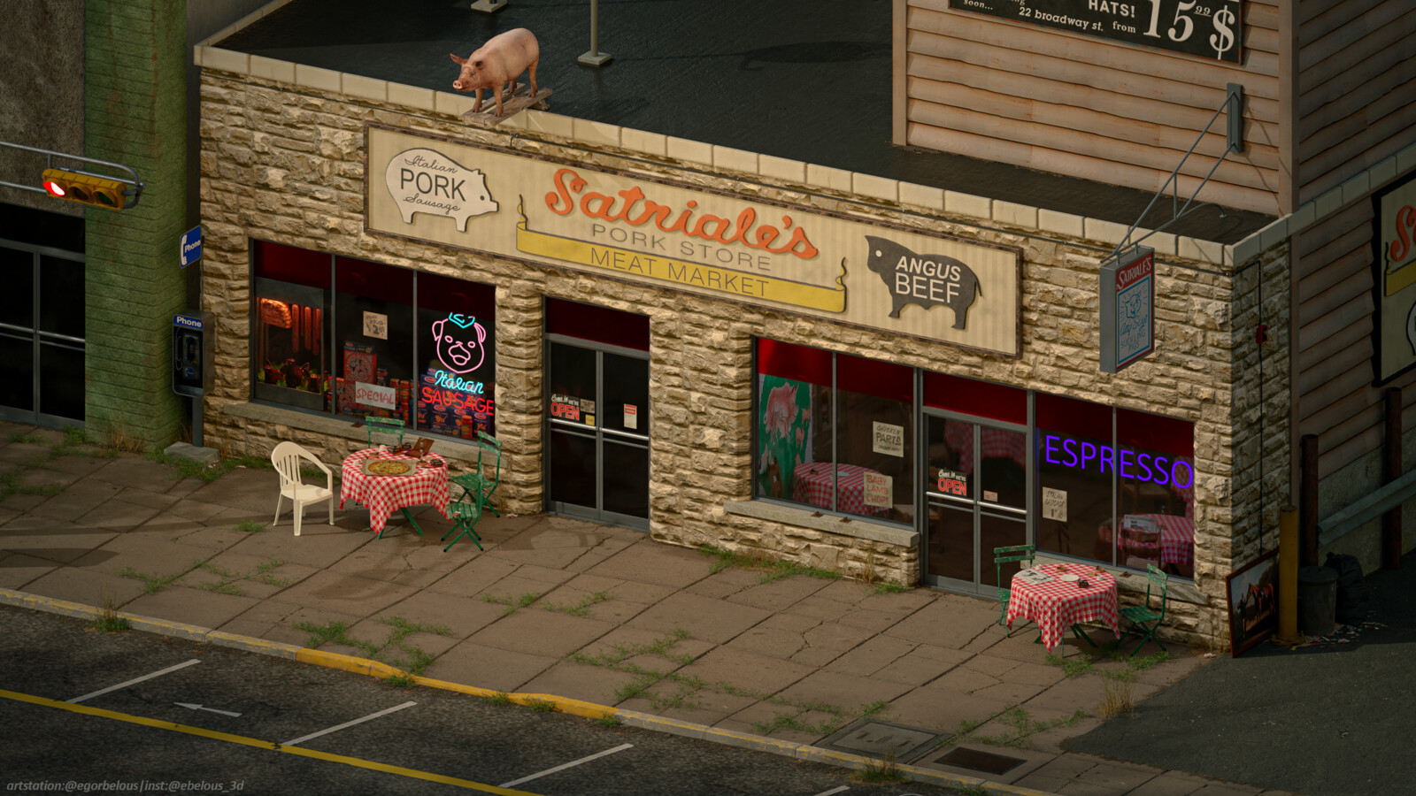 Egor Belous The Sopranos Satriale`s pork store (HBO`s The Sopranos