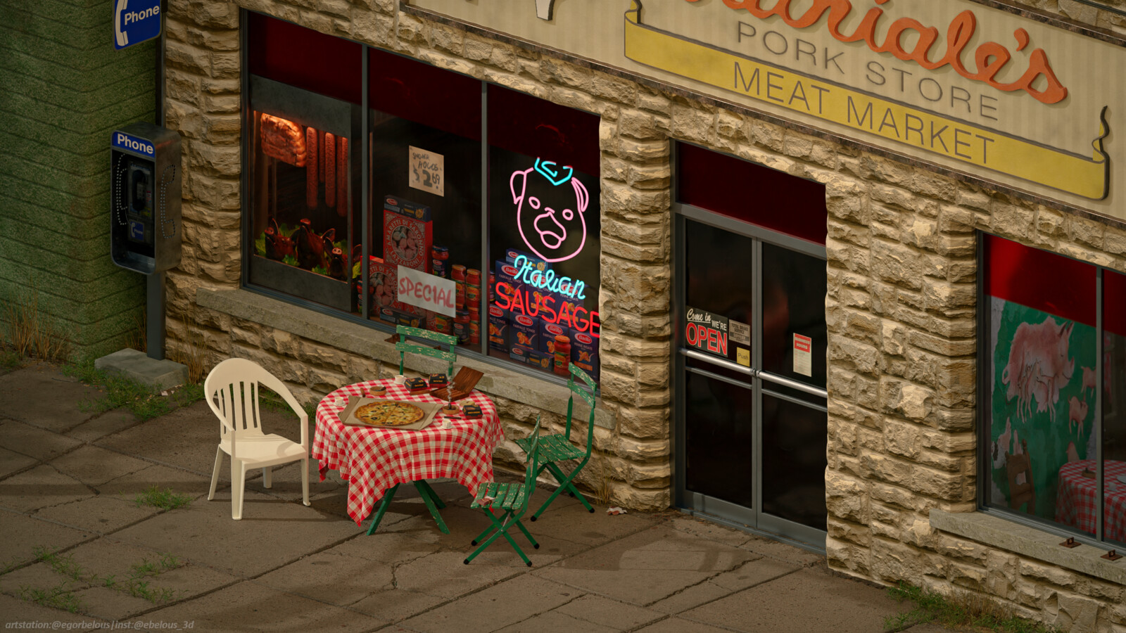 Egor Belous The Sopranos Satriale`s pork store (HBO`s The Sopranos