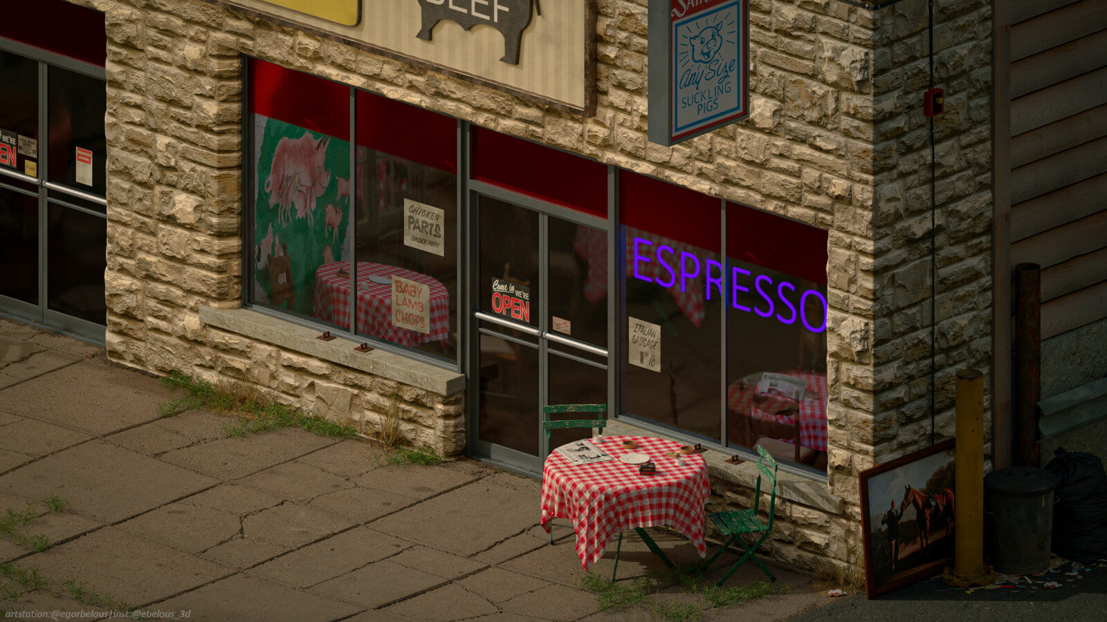 Egor Belous The Sopranos Satriale`s pork store (HBO`s The Sopranos